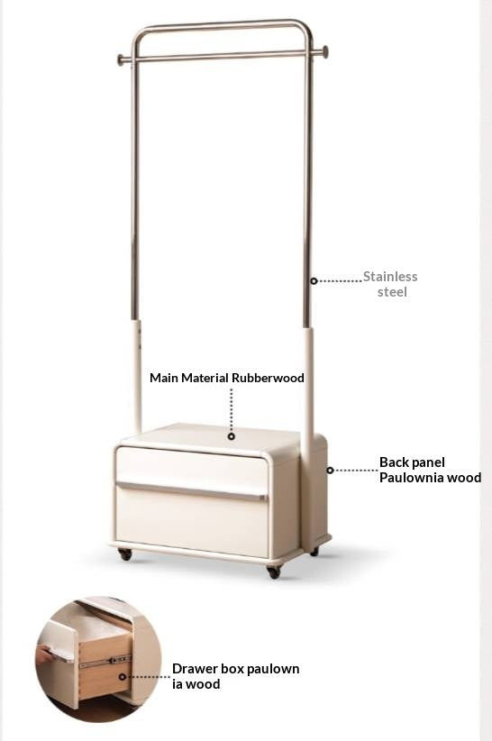 Solid Rubberwood Modern Minimalist Hanger