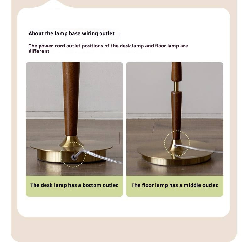 Ash Solid Wood Japanese Style Luxury Lamp