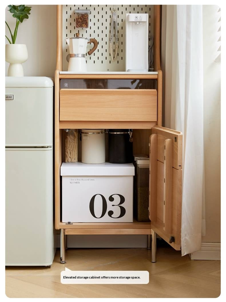 Beech Solid Wood Rock Board Dining Sideboard