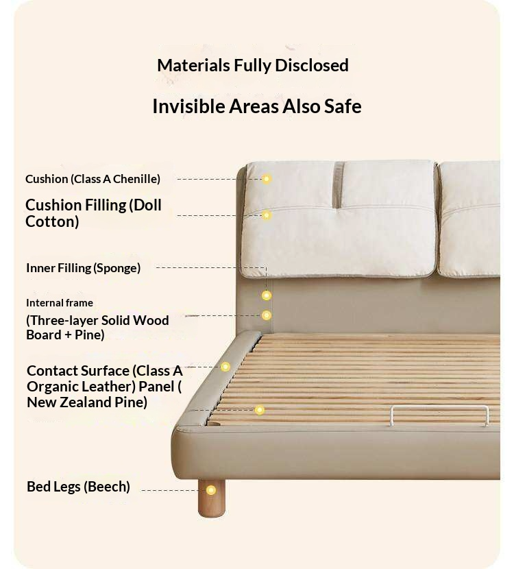 Kids Upholstered Montessori Platform Bed with Removable Washable Cover