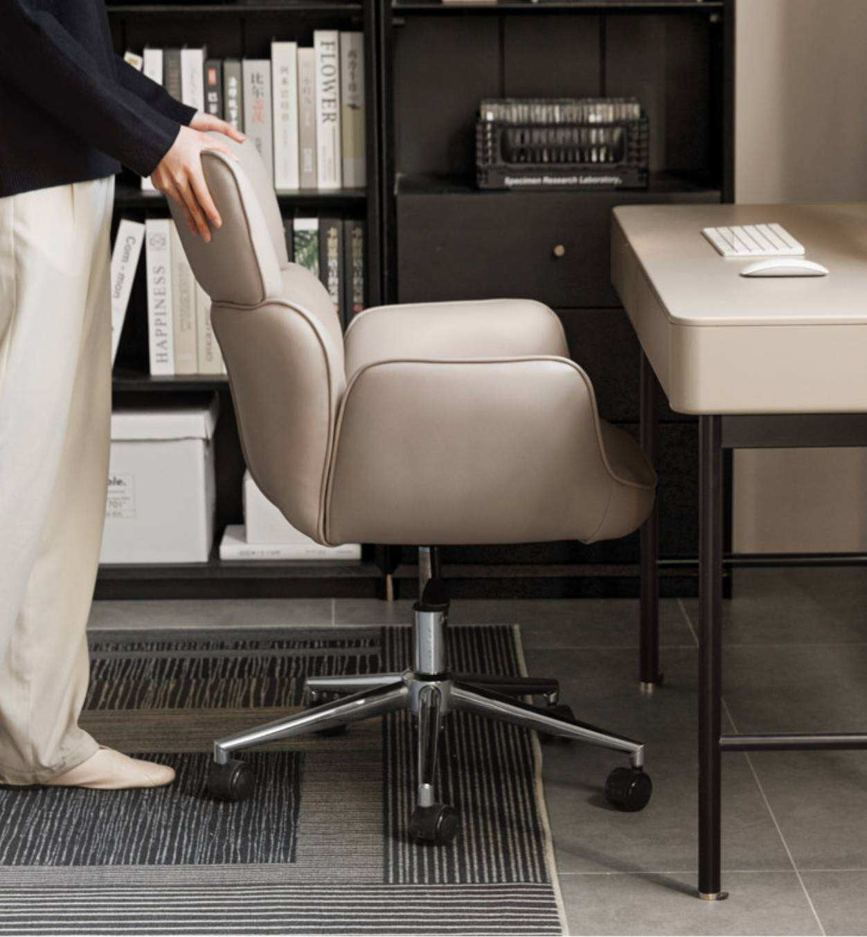 Organic Leather Lift Office Chair