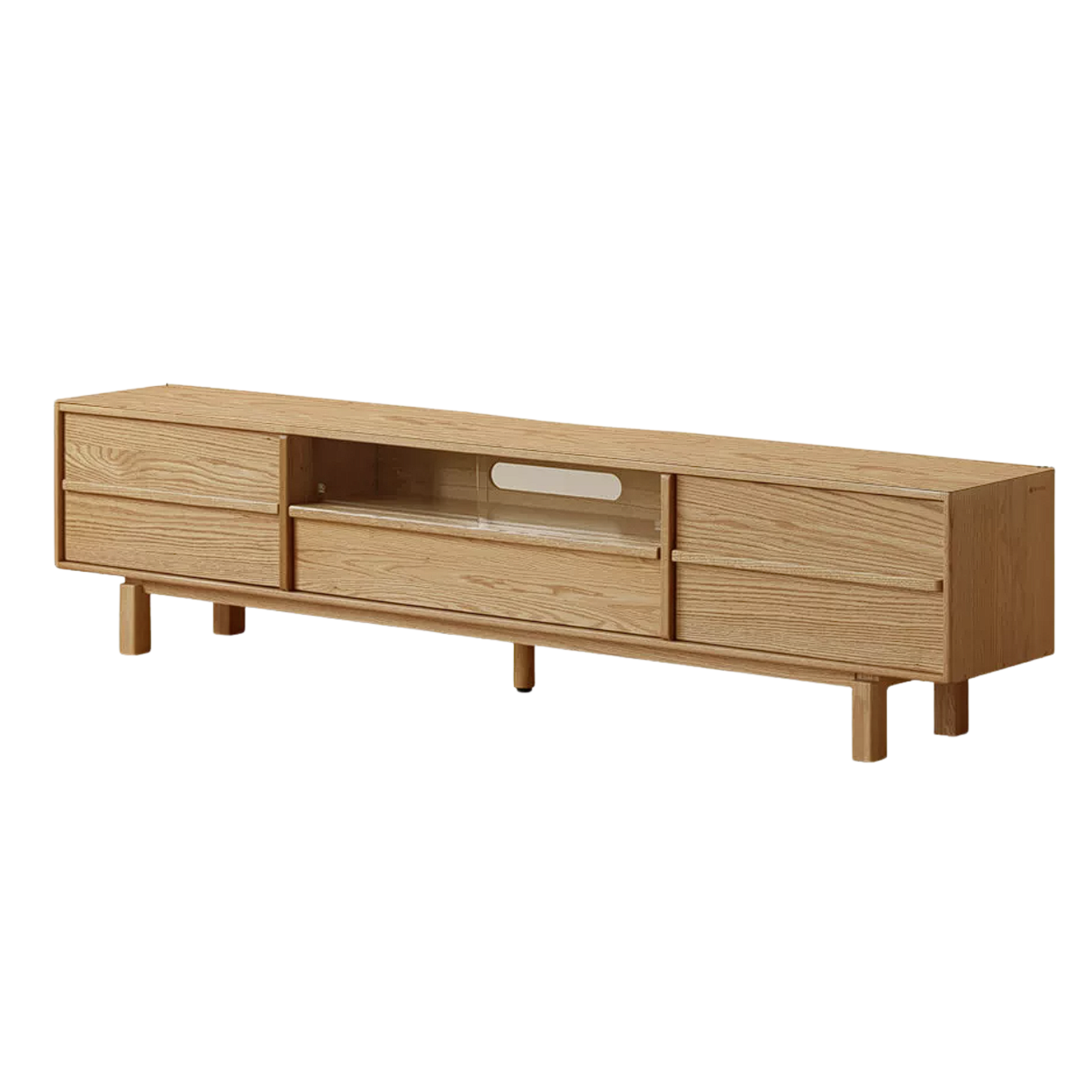 Oak Solid Wood Modern Minimalist TV Cabinet