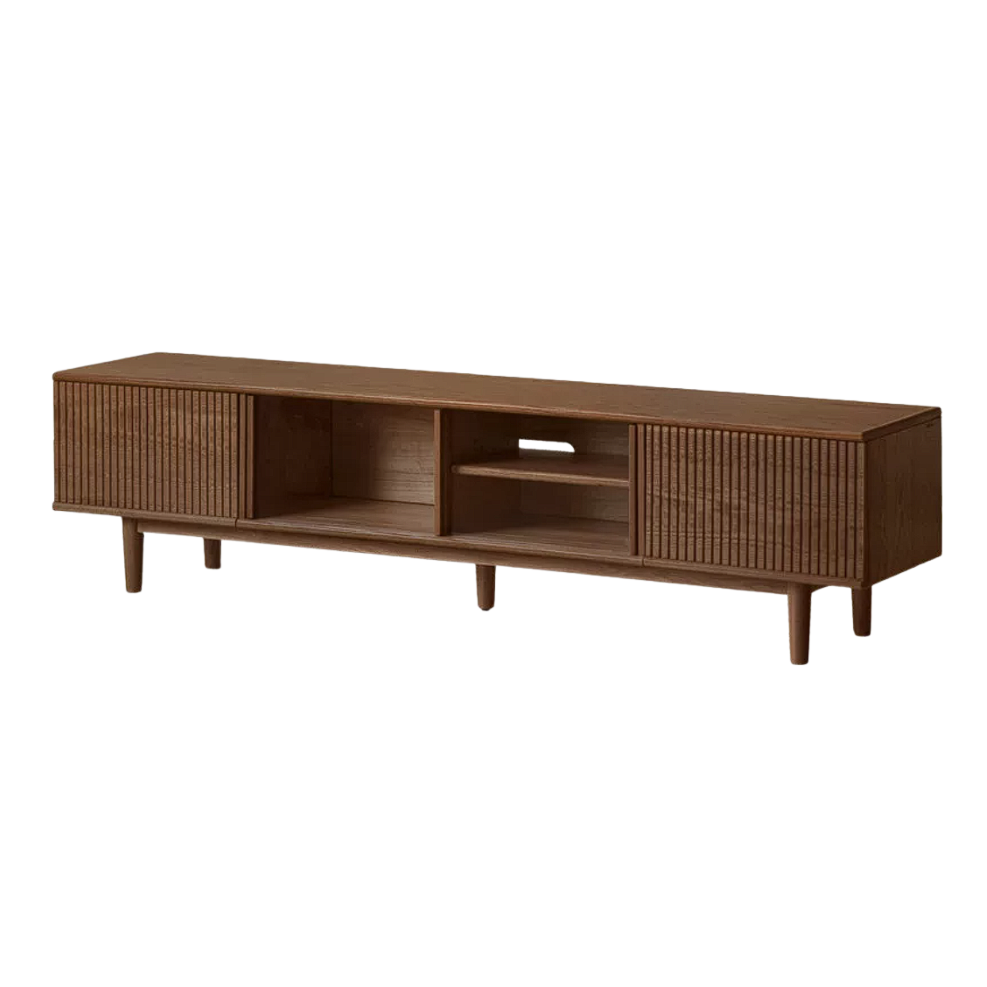Black Walnut, Oak Solid Wood Modern TV Cabinet