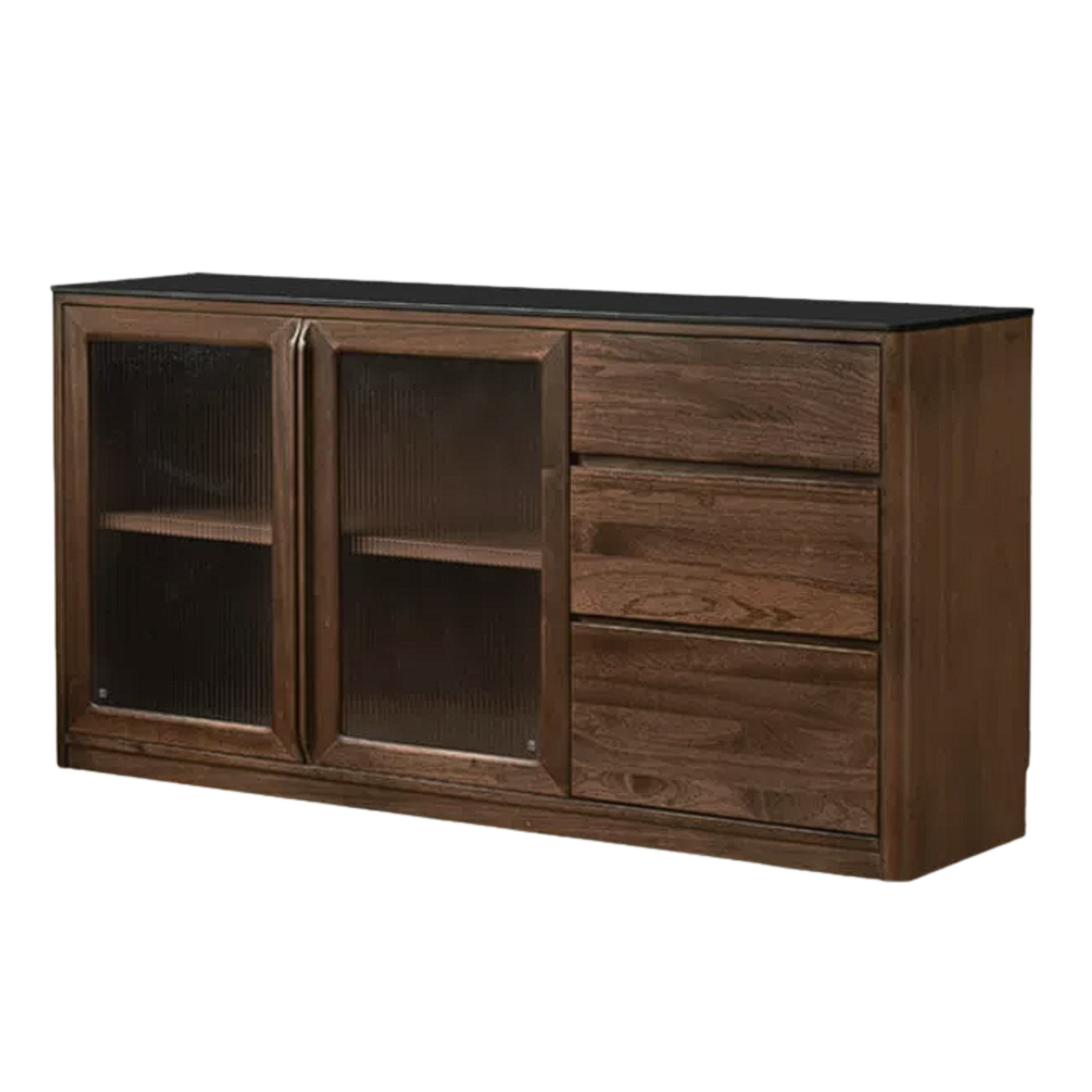 Sandalwood, Ash Solid Wood Rock Board Modern Sideboard