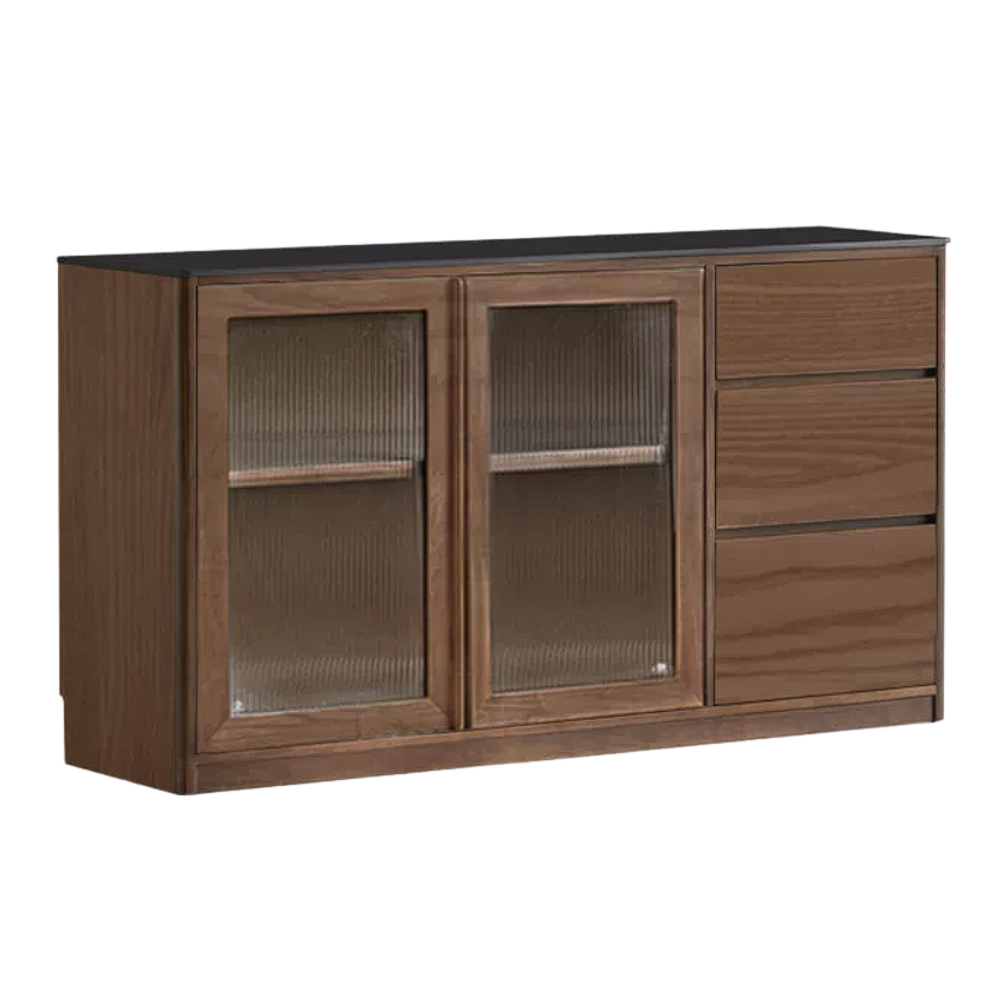 Sandalwood, Ash Solid Wood Rock Board Modern Sideboard