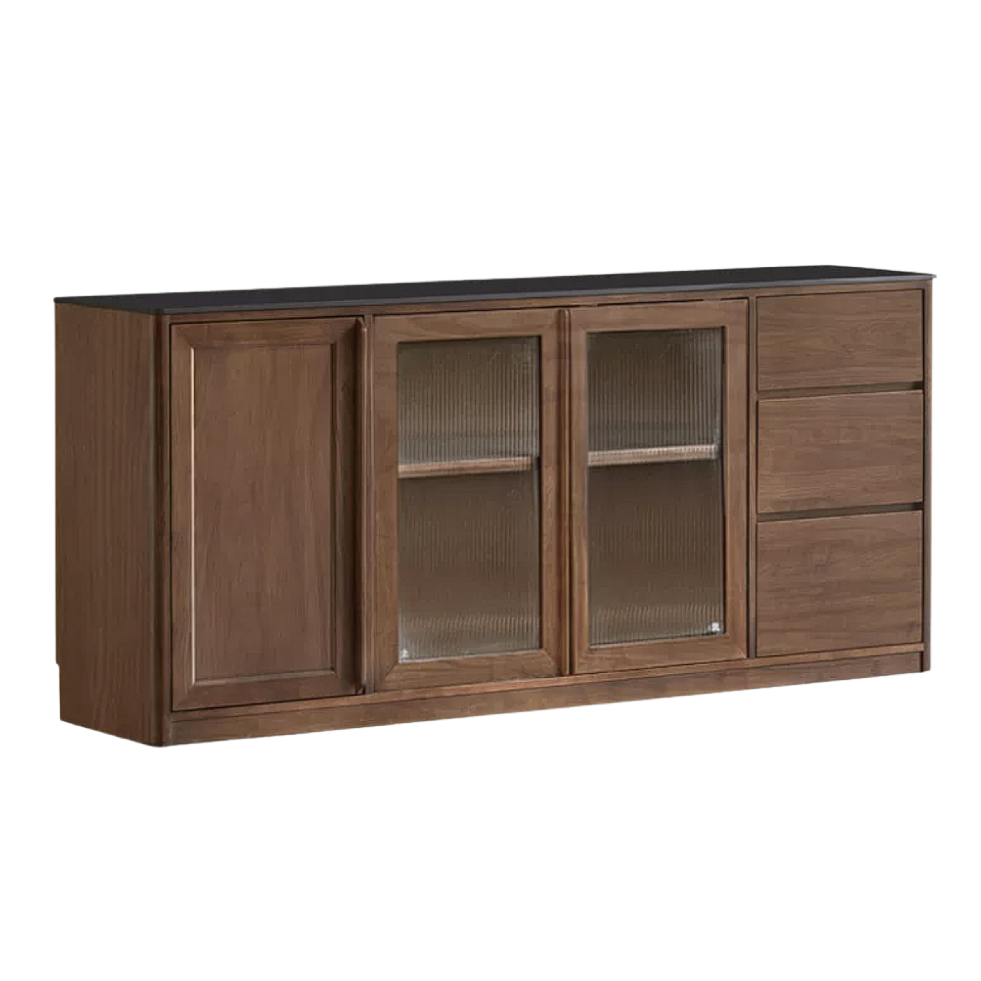 Sandalwood, Ash Solid Wood Rock Board Modern Sideboard