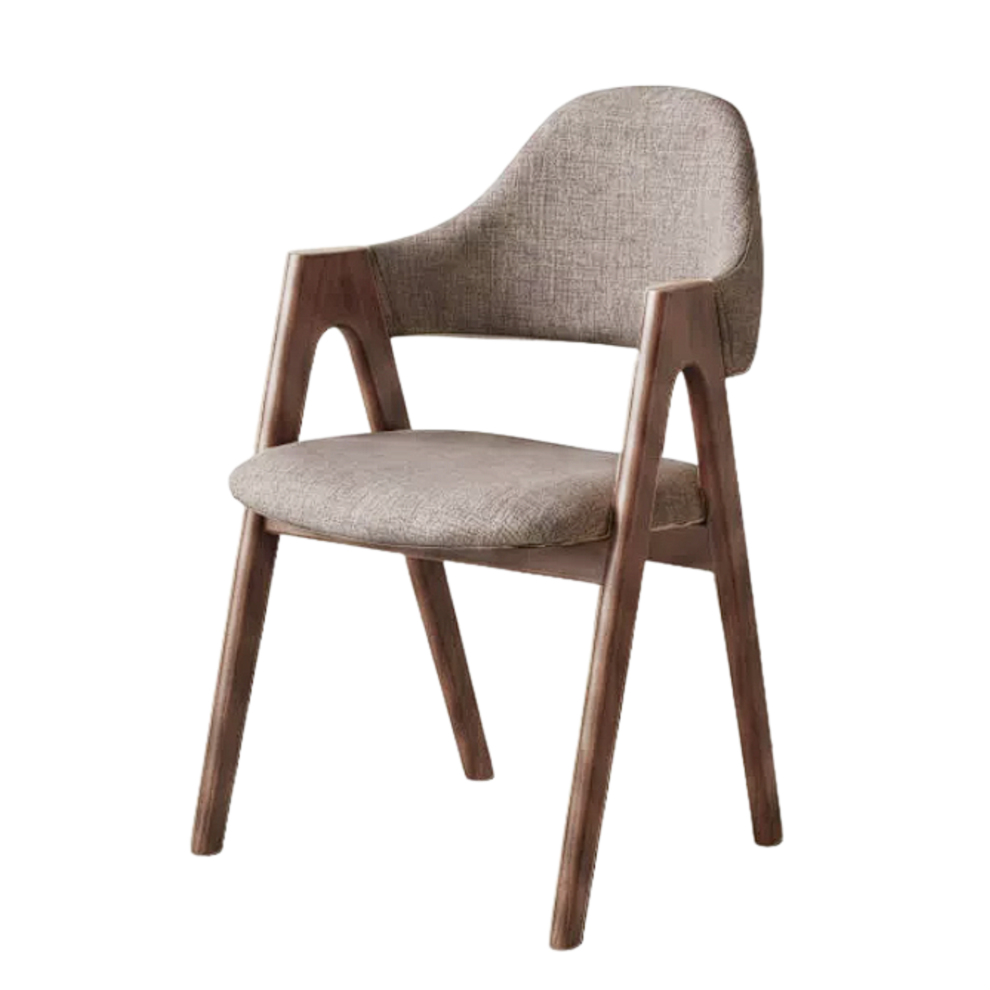 Set 4 pcs Black Walnut, Oak Solid Wood, Solid RubberWood chair