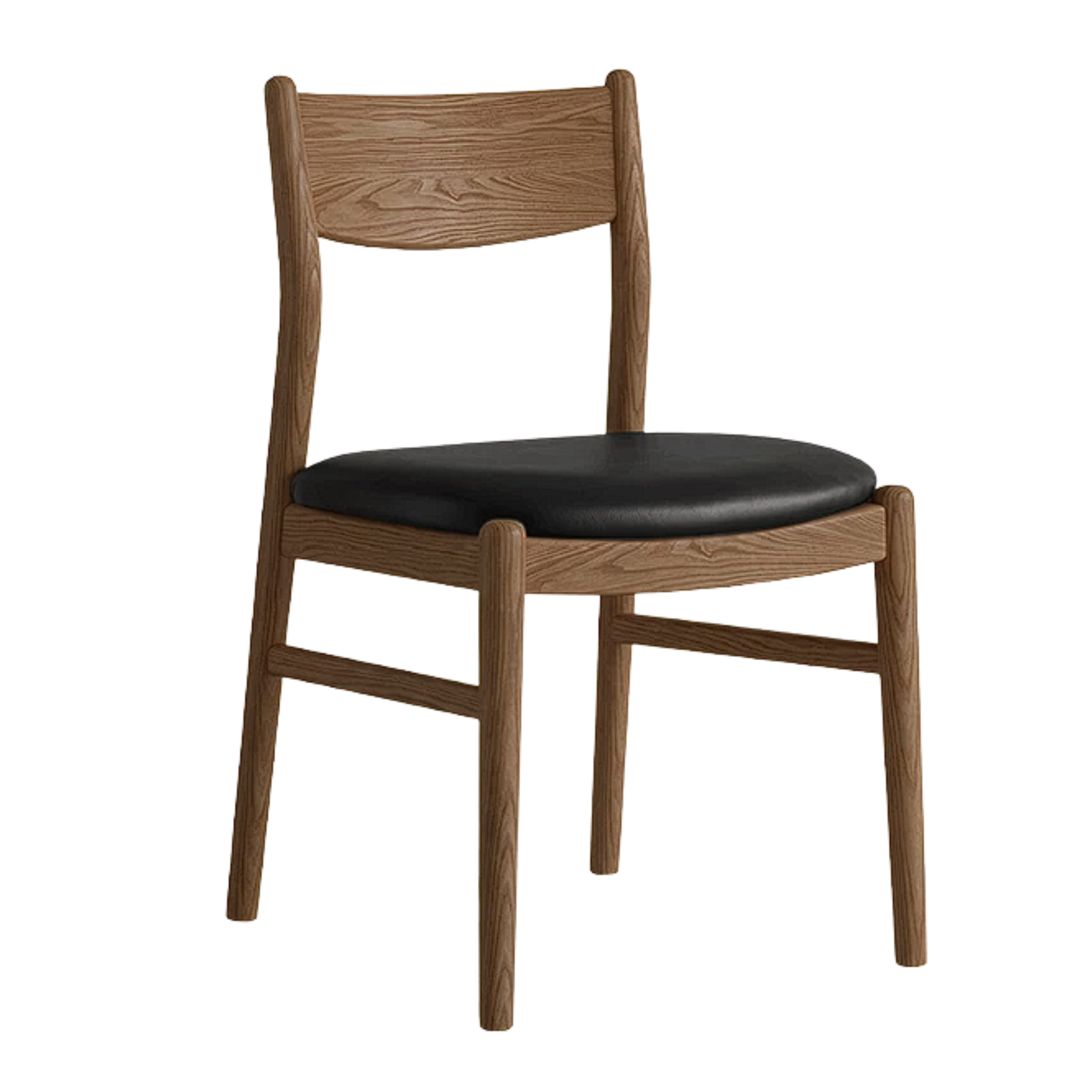 4 pcs Black Walnut, Ash, White Ash, Oak, Golden Pear, White Oak, Beech, Sandalwood Solid Wood Dining Chair