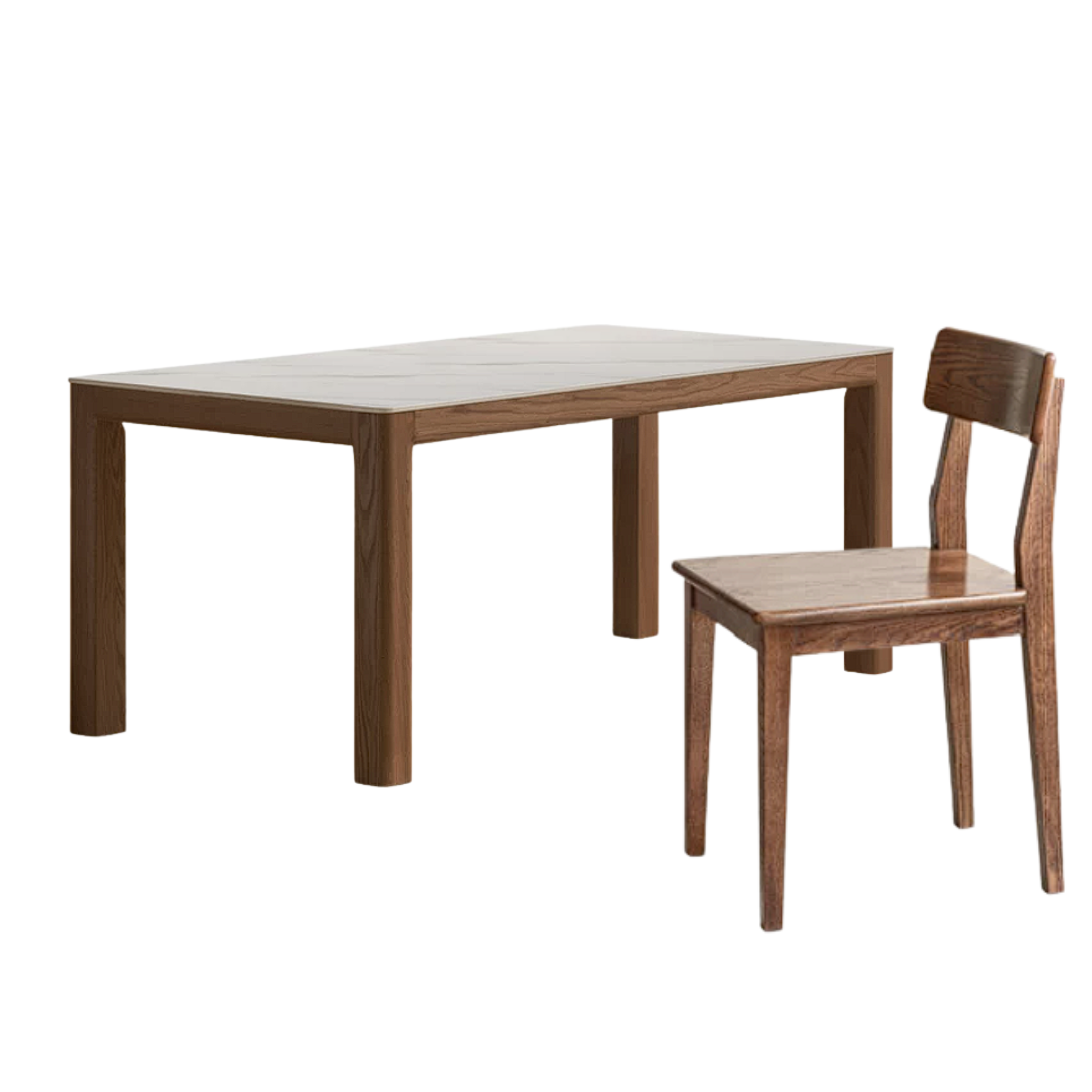 Oak Solid Wood Simple Shape Dining Table