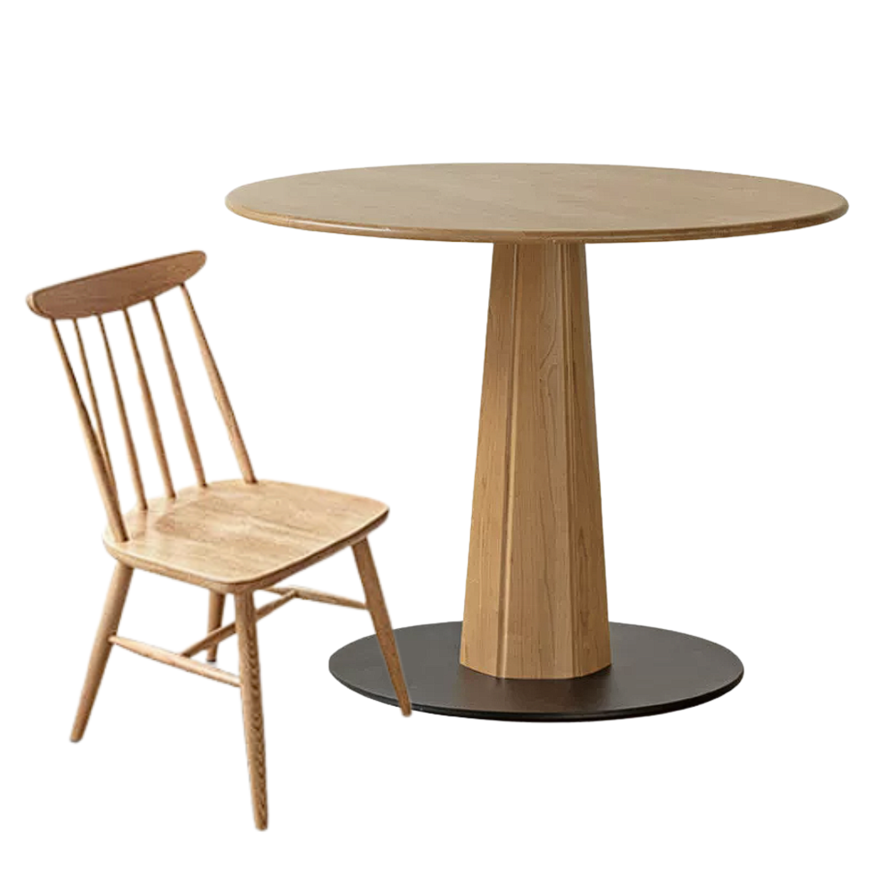Ash Solid Wood Nordic Dining Round Table