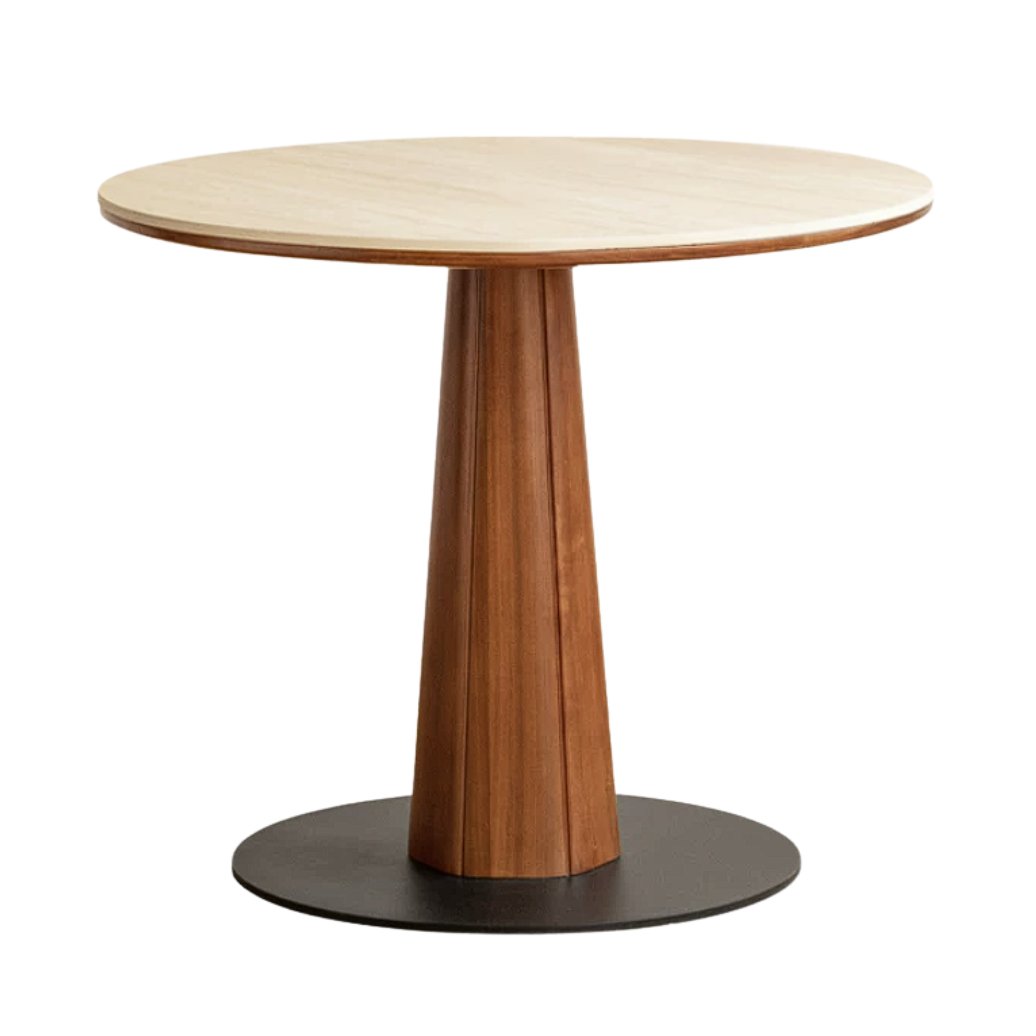 Poplar Solid Wood Medieval Style Rock Dining Table