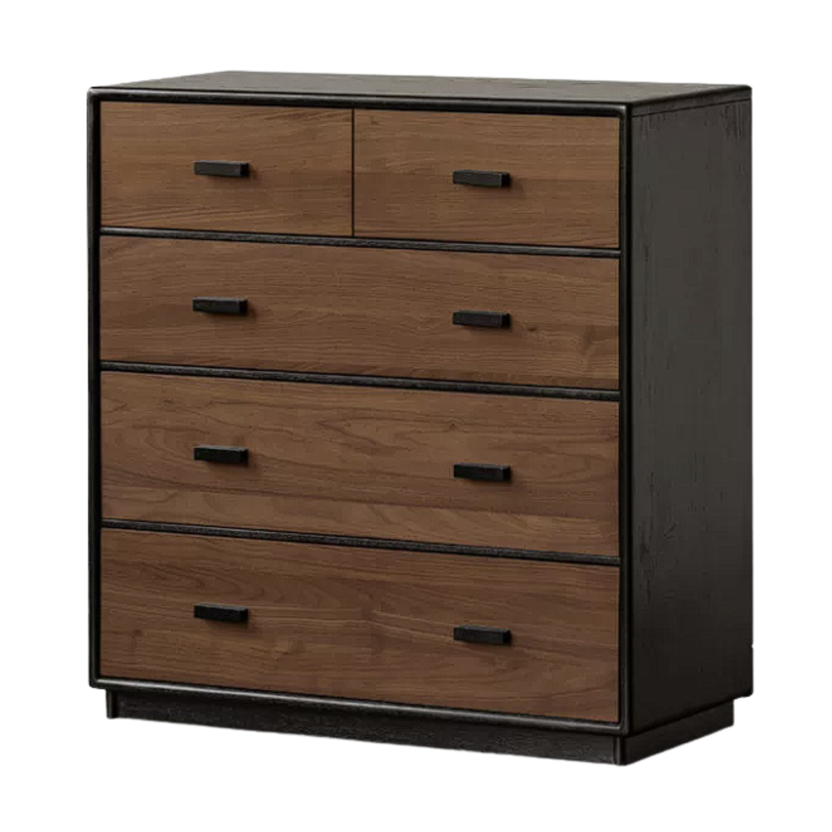 Oak Solid Wood Italian Light Luxury Chest of Drawers.