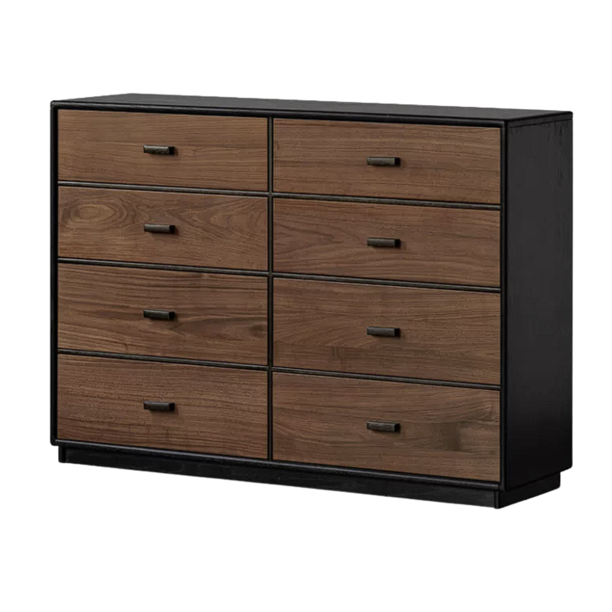 Oak Solid Wood Italian Light Luxury Chest of Drawers.