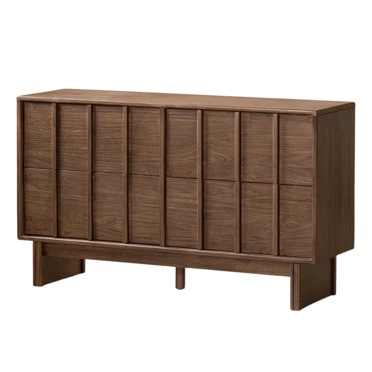 Black Walnut Solid Wood Wabi-Sabi Style Chest Of Drawers