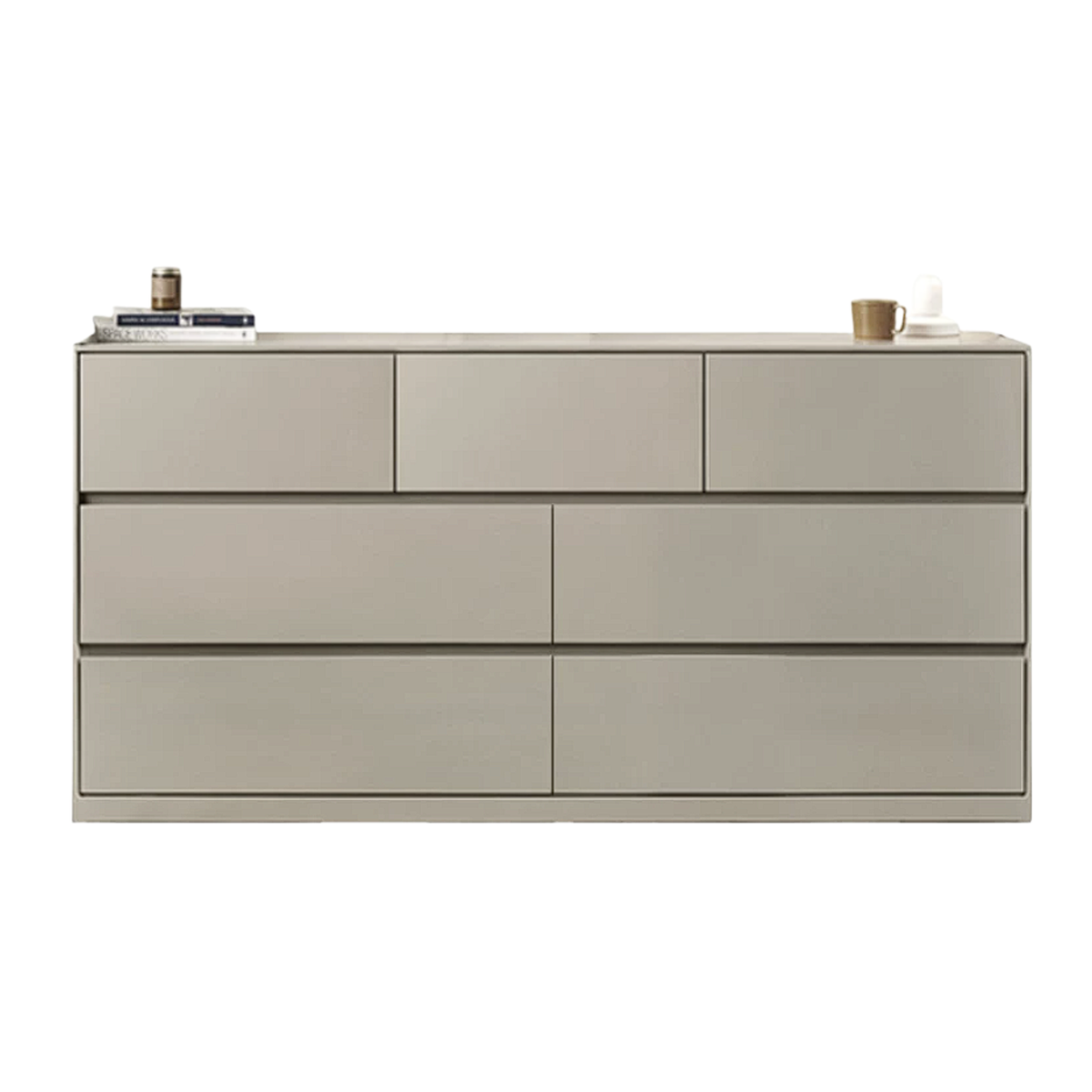 Solid Rubberwood Cream Style Chest of Drawers