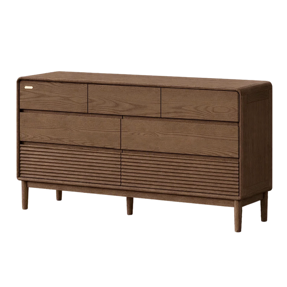 Ash, Oak Solid Wood Chest of Drawers with Modern Minimalist Design