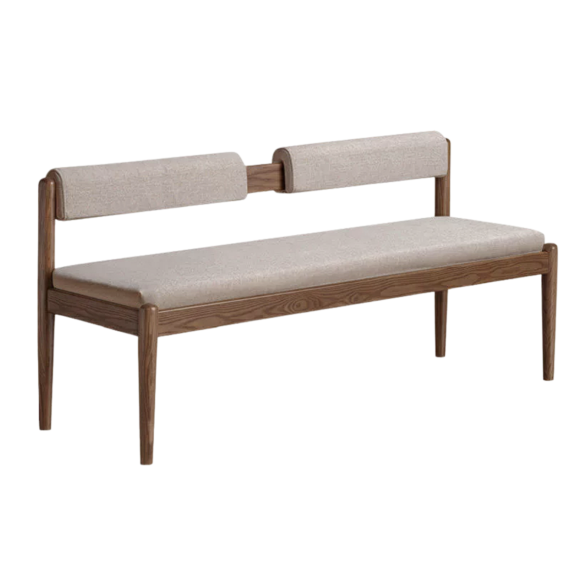 Black Walnut, Oak Solid Wood Long Bench