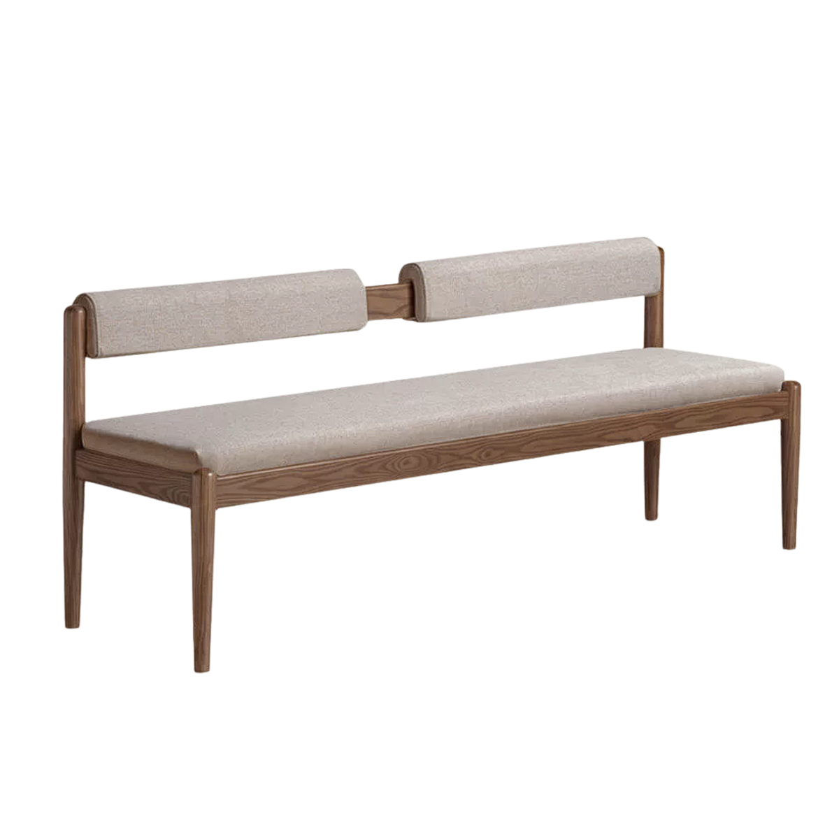 Black Walnut, Oak Solid Wood Long Bench