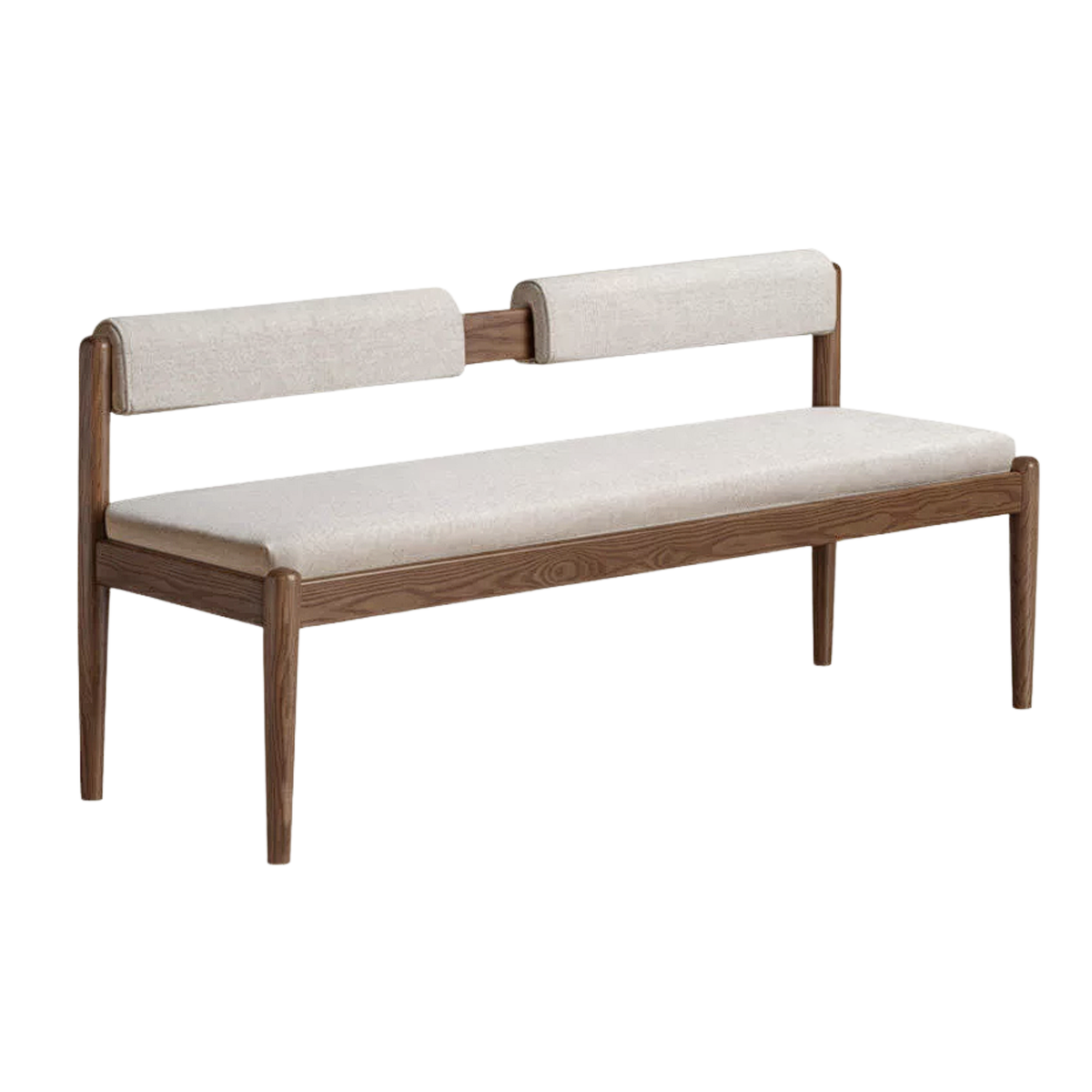 Black Walnut, Oak Solid Wood Long Bench