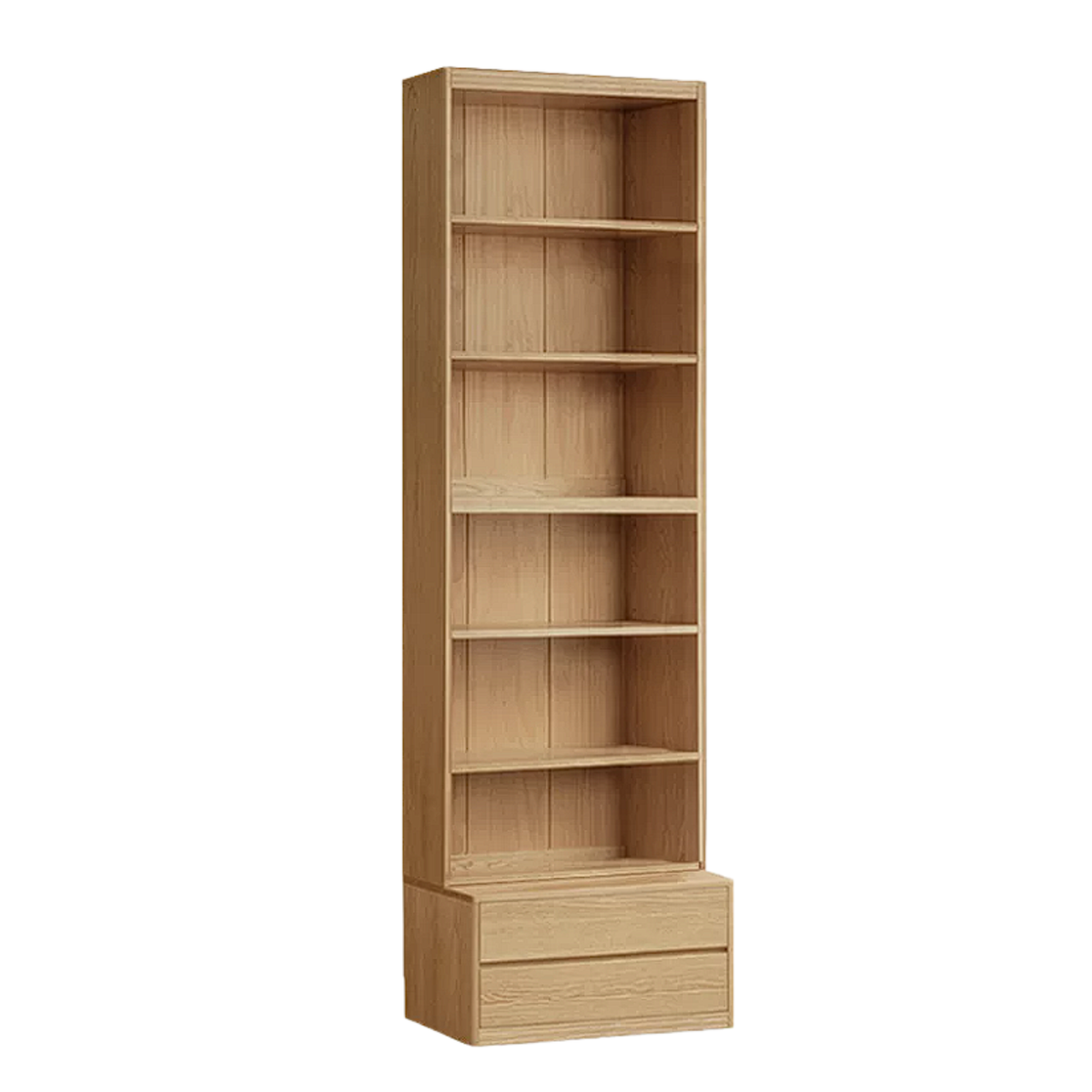 Ash, Oak Solid Wood Modern Combination Bookcase Integrated Card Seat