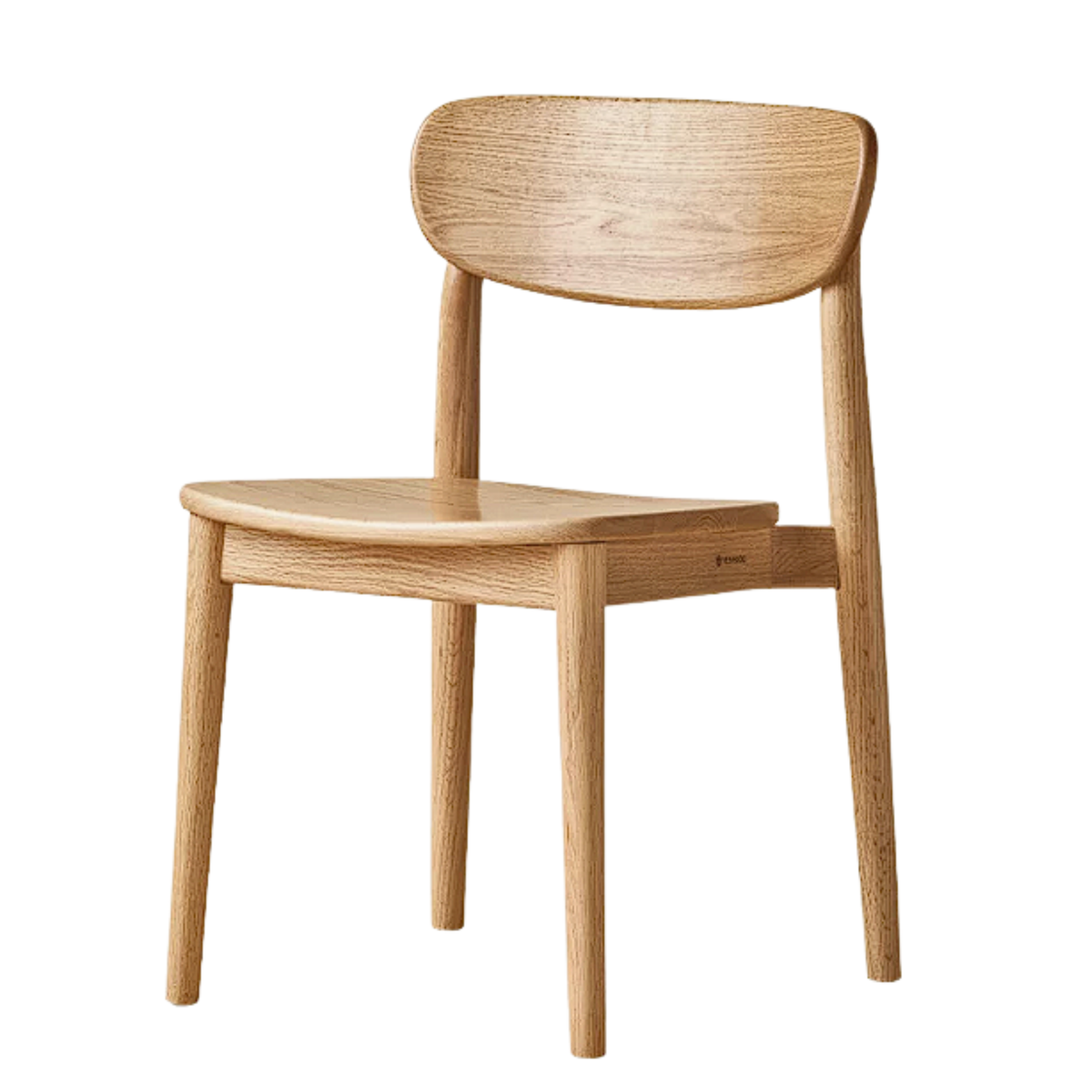 Set of 4 Black Walnut, Oak, White Ash, Ash, Golden Sandalwood Solid Wood Stacking Chairs and Armchairs