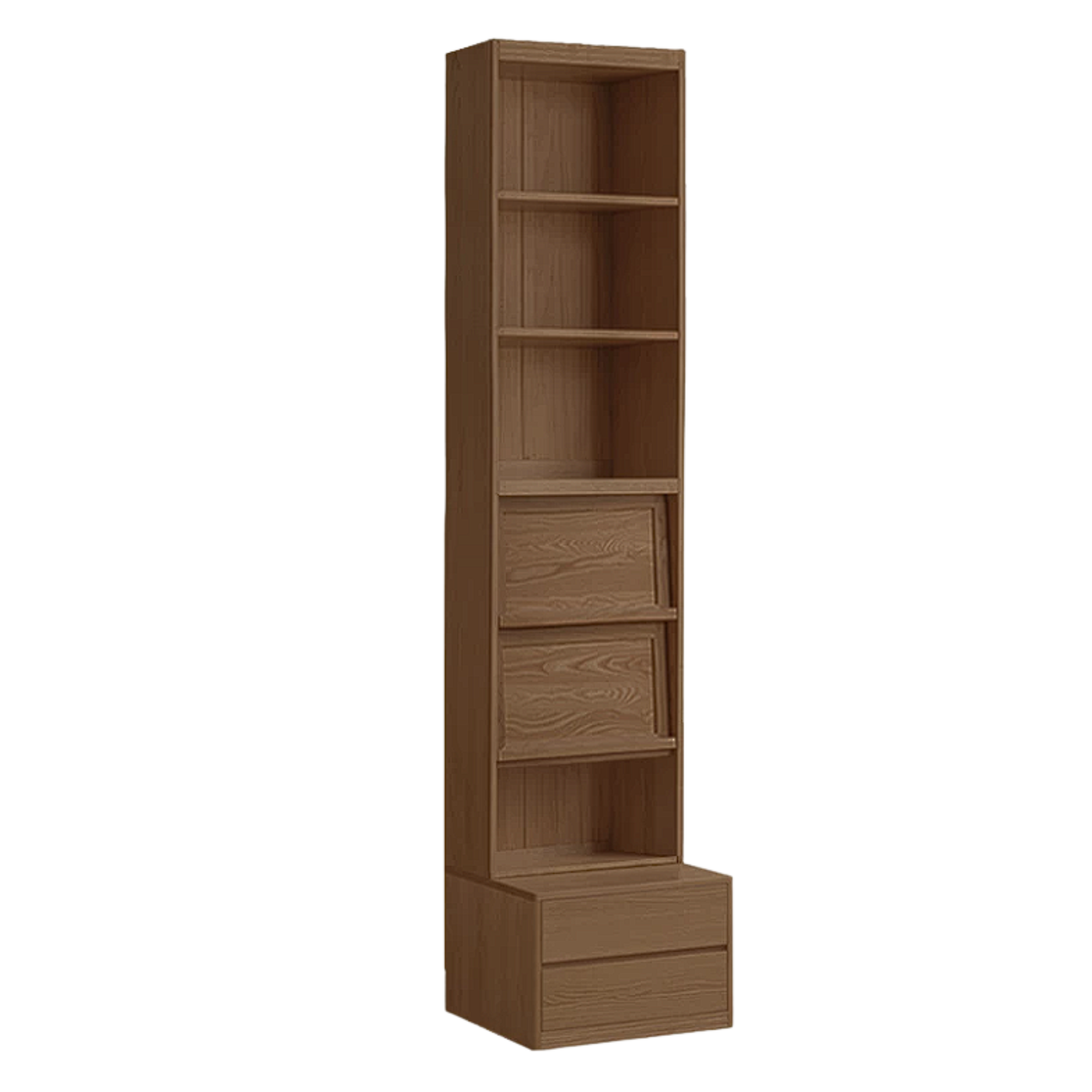Sandalwood, Oak, Ash Solid Wood Combination Bookcase