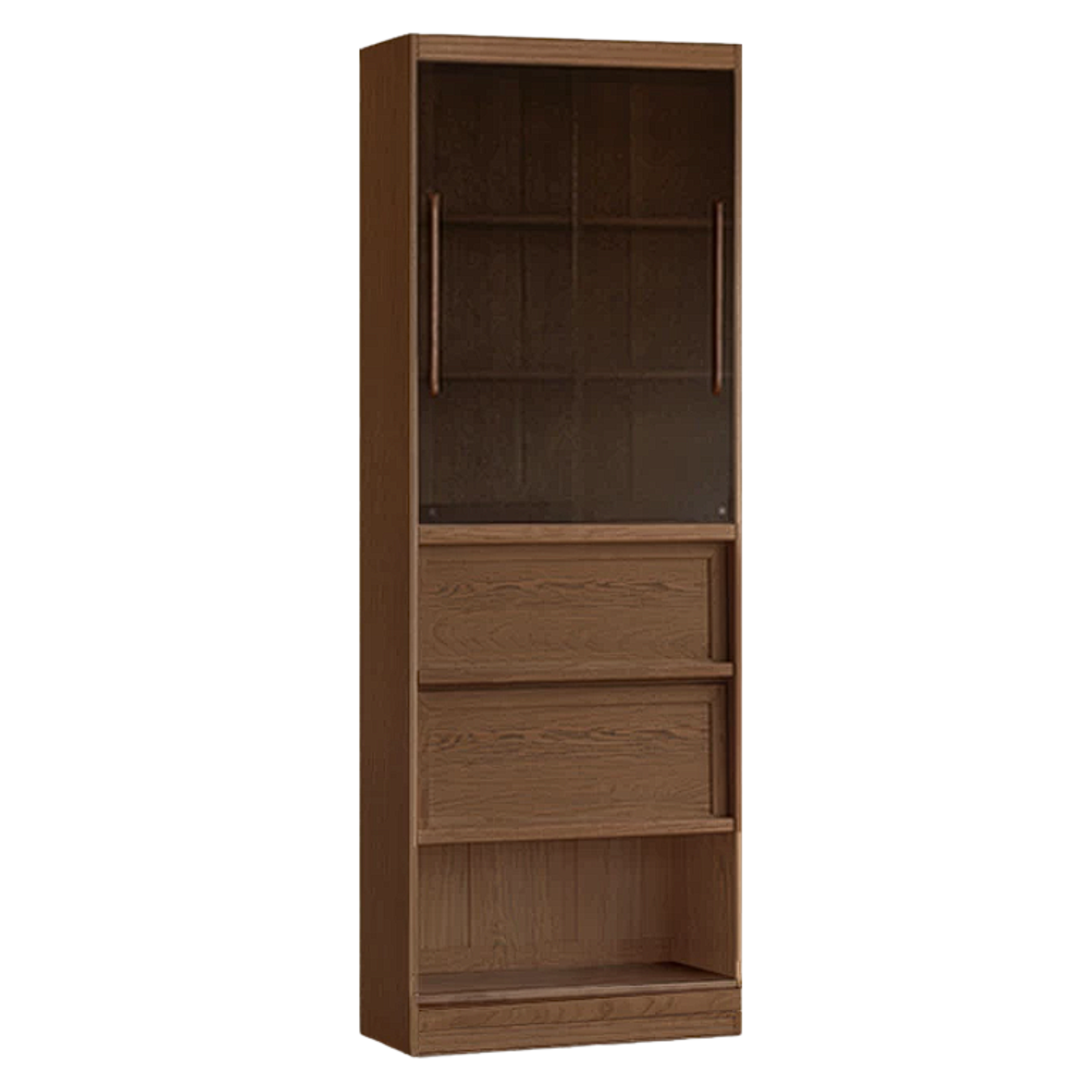 Sandalwood, Oak, Ash Solid Wood Combination Bookcase