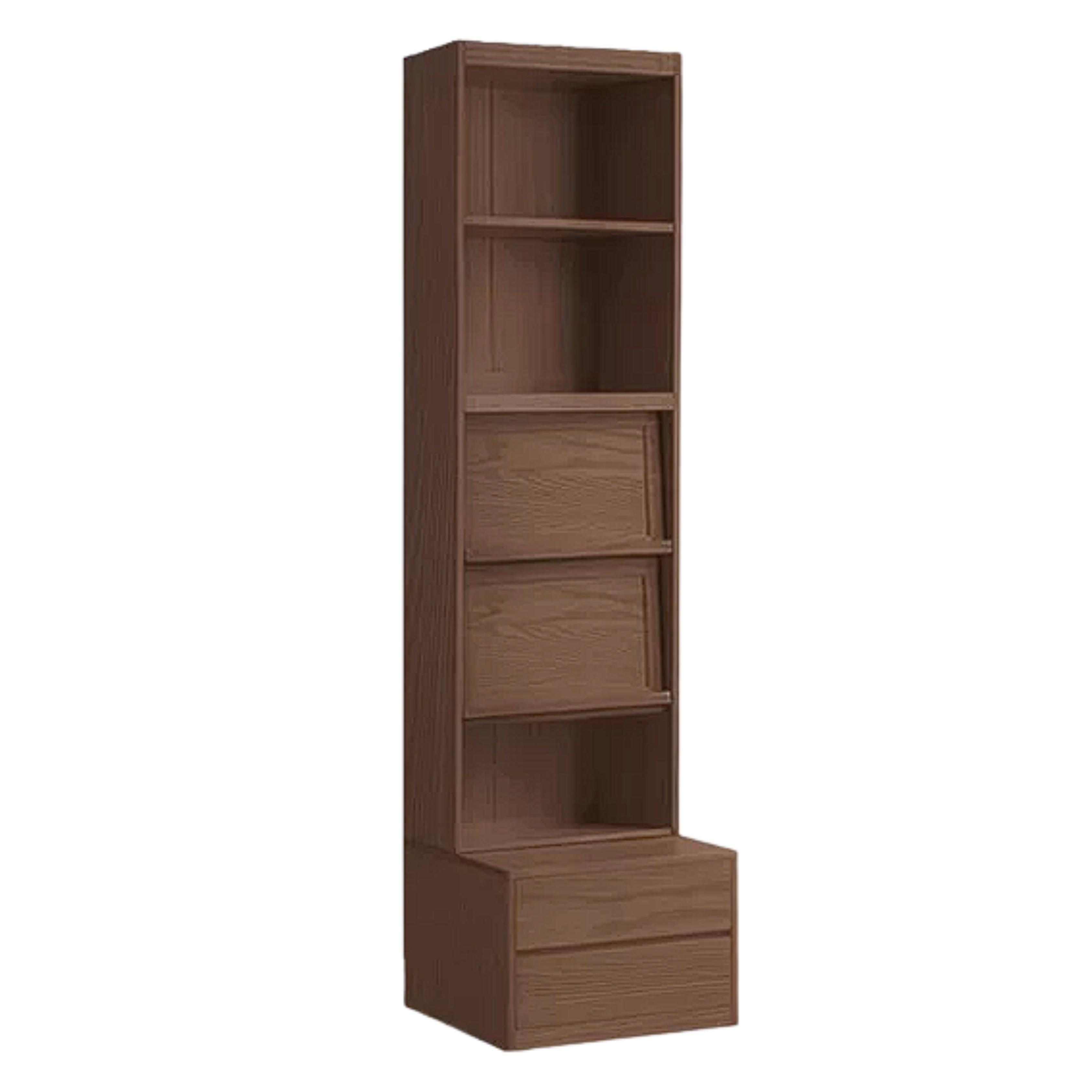 Sandalwood, Oak, Ash Solid Wood Combination Bookcase