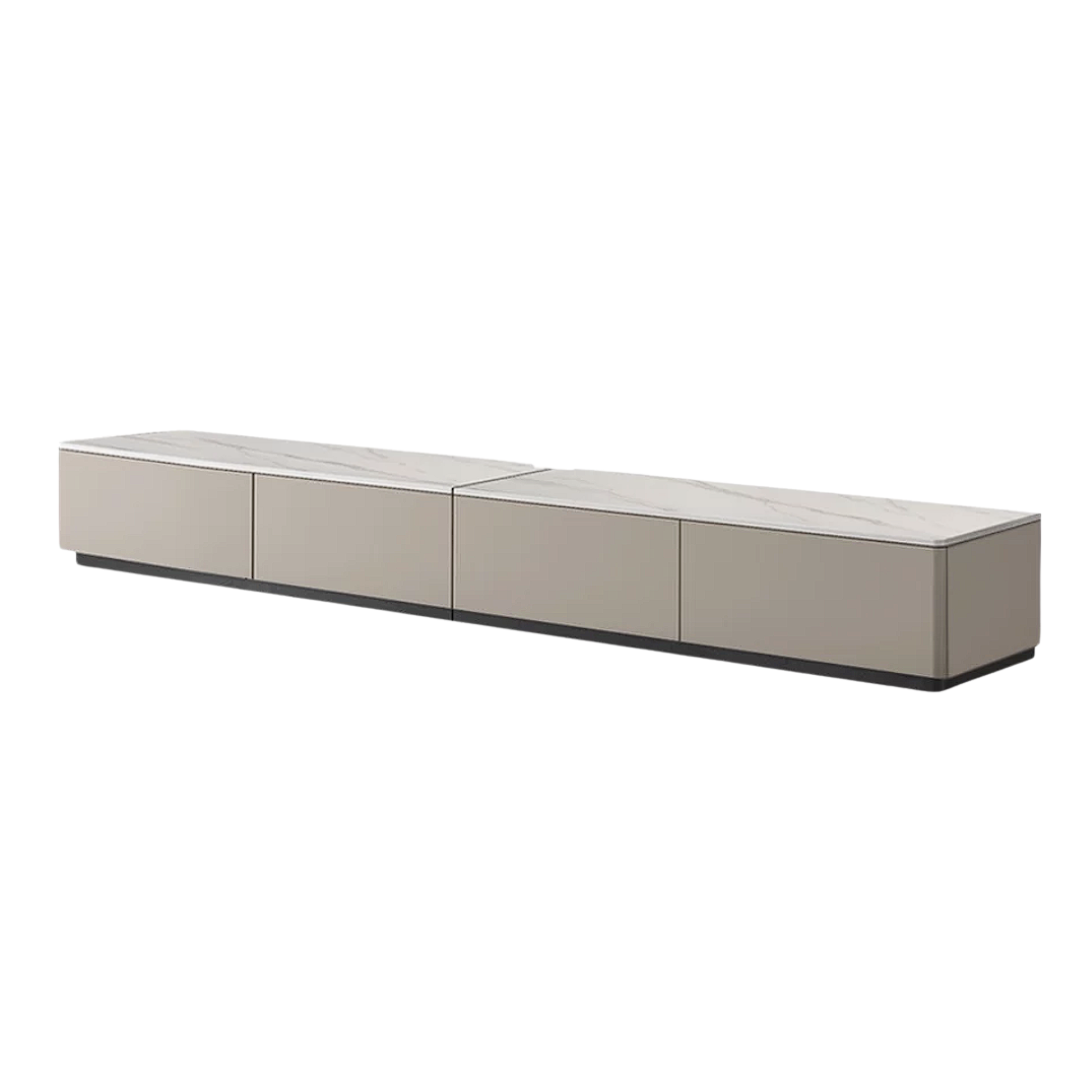 Poplar Solid Wood Rock Slab TV Stand