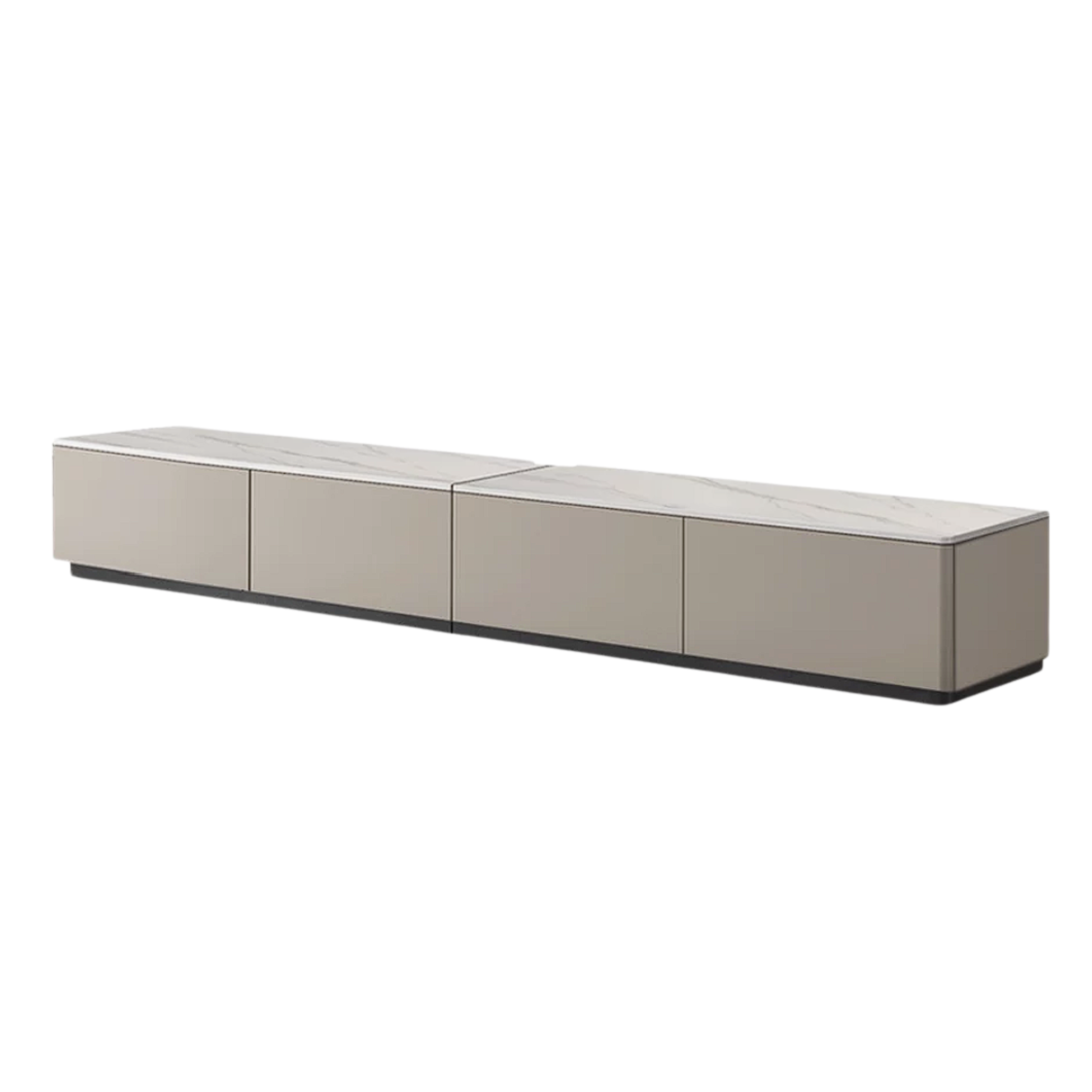 Poplar Solid Wood Rock Slab TV Stand