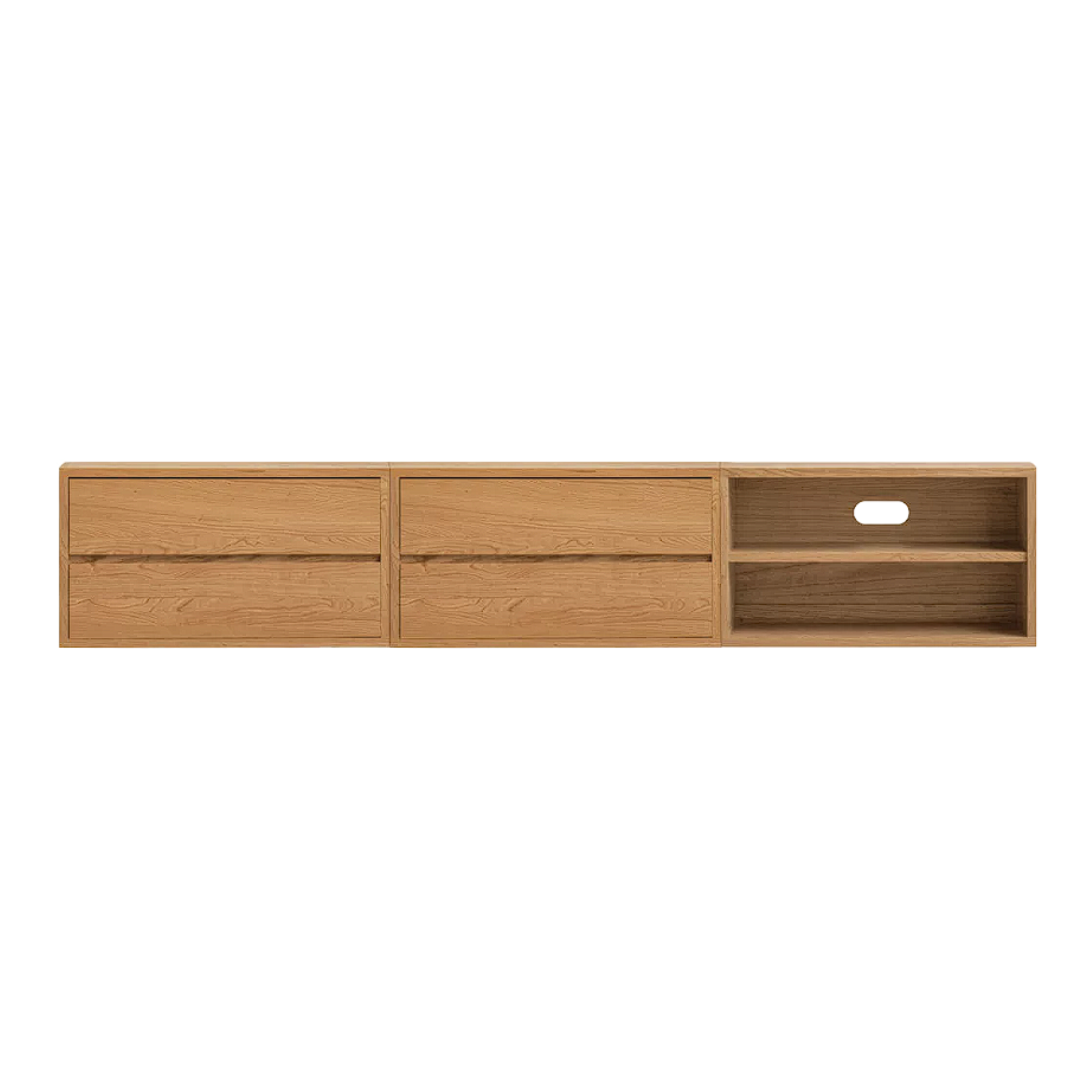 Oak, Ash, Cherry wood Solid Wood Modern Free Combination Storage Bookcases