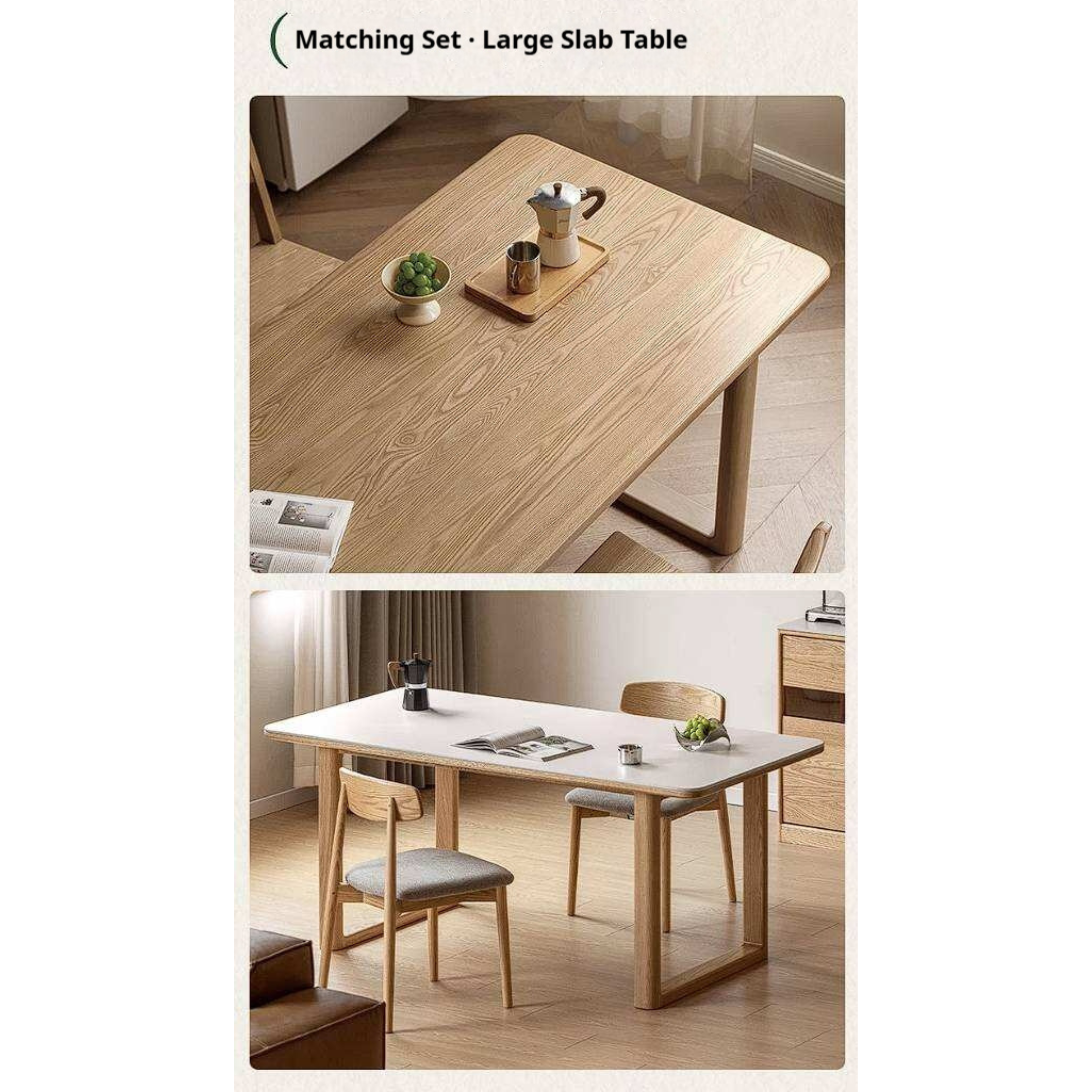 Oak, Ash, Cherry Wood Solid Wood Long Bench with Modern Minimalist Design