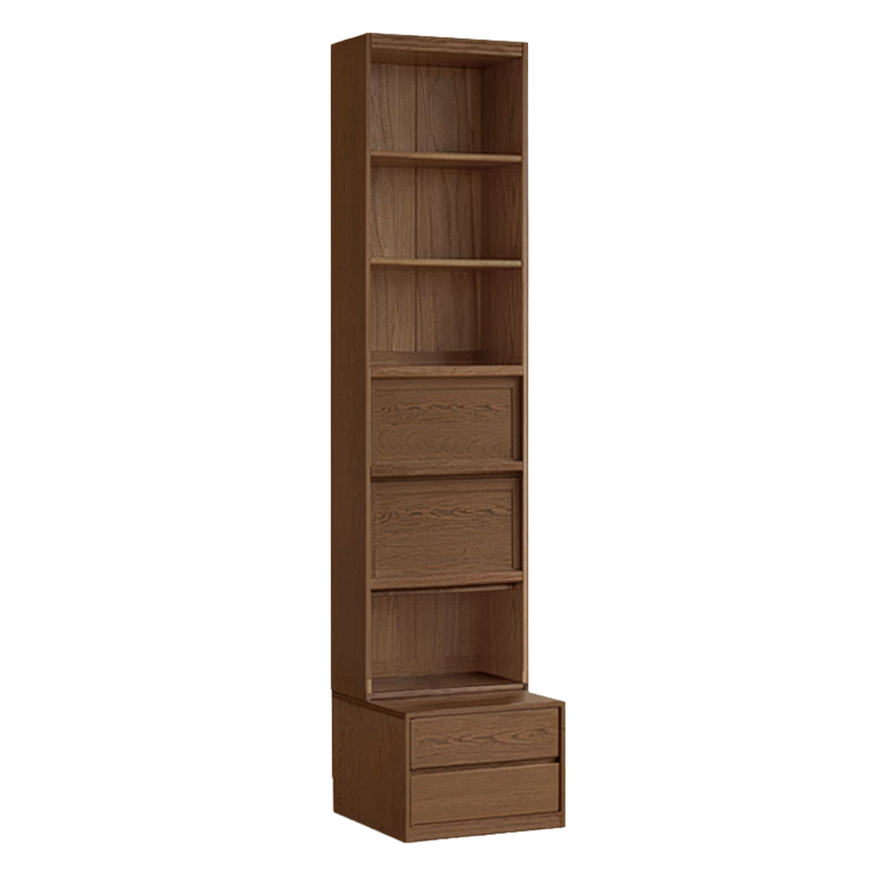 Sandalwood, Oak, Ash Solid Wood Combination Bookcase