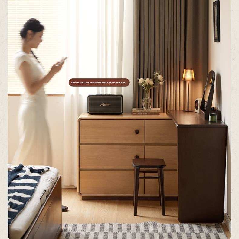 Beech Solid Wood Antique Style Vanity Table