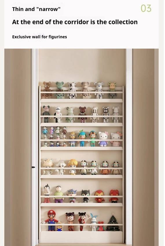 Solid RubberWood Cream Style Corner Bookshelf