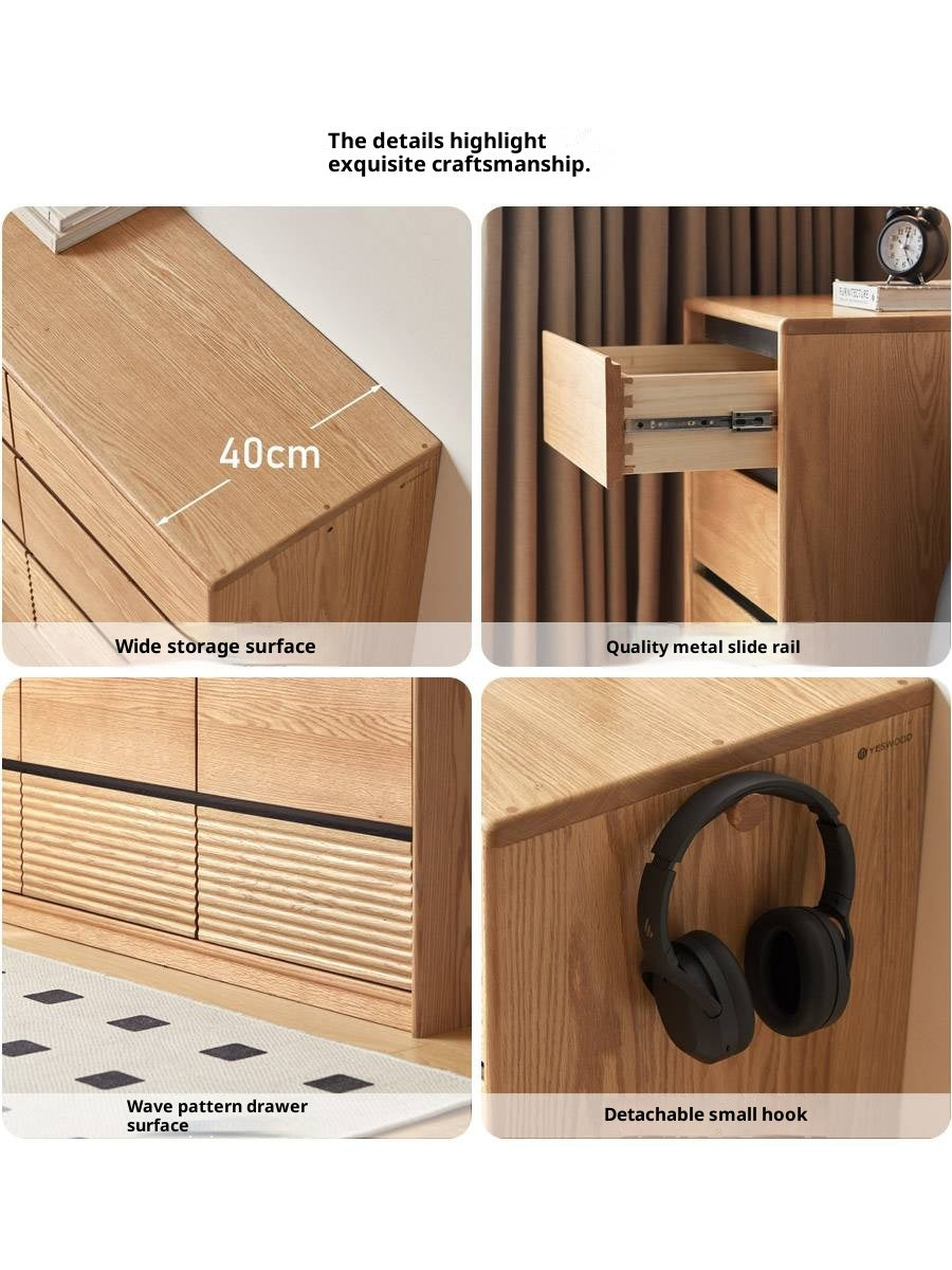 Oak Solid Wood Modern Minimalist Chest of Drawers