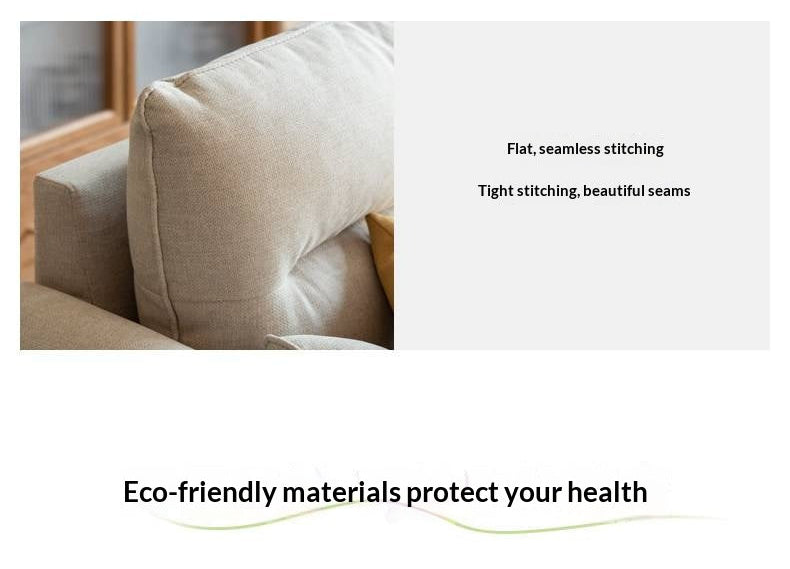 Ash Solid Wood Modern Corner-Style Fabric Sofa