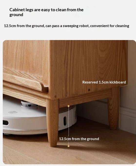 Oak, Сherry, Ash Solid Wood Four-Door Bookcase with Light, Magazine Cabinet.