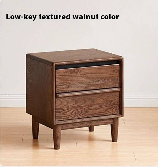 Ash Solid Wood Log Style Nightstand