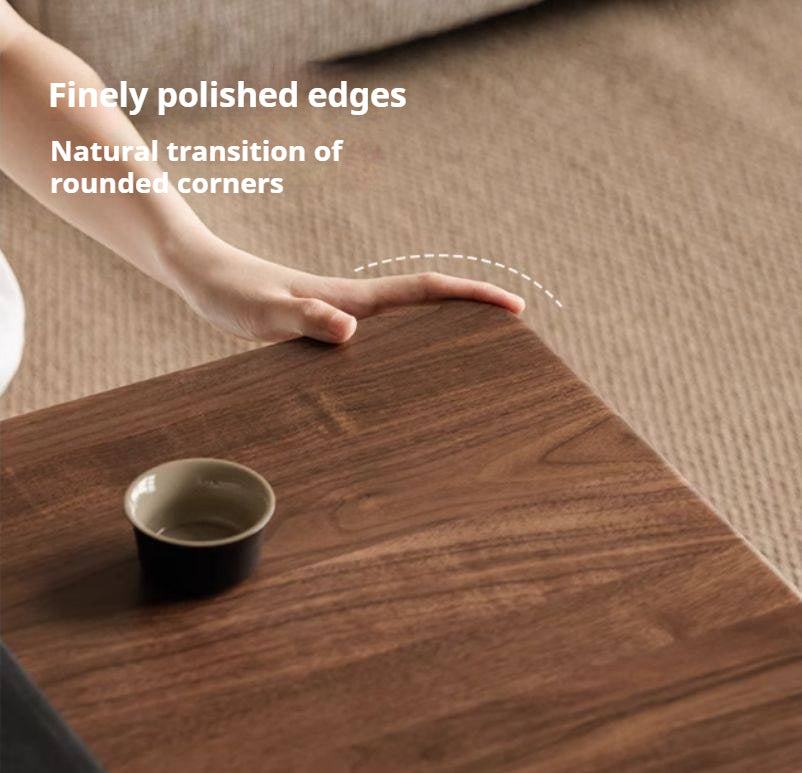 Black Walnut Solid Wood Wabi-Sabi Style Coffee Table