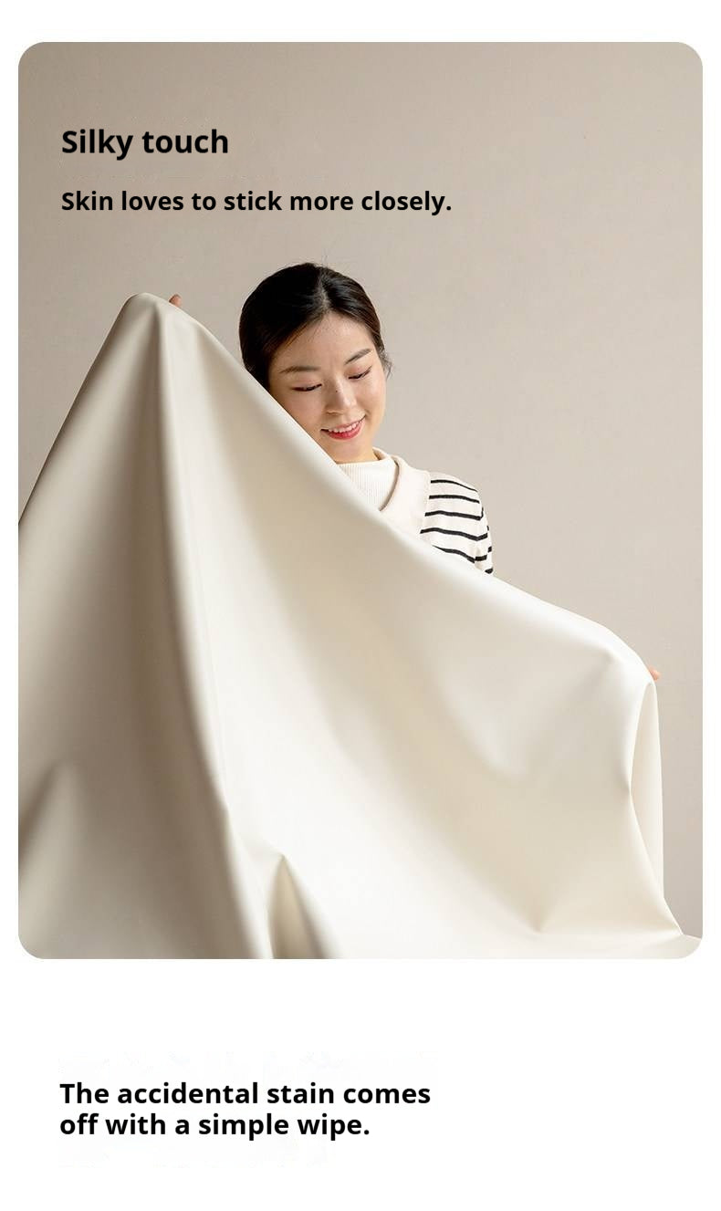 Headboard Backrest Cushion with Creamy White Leather