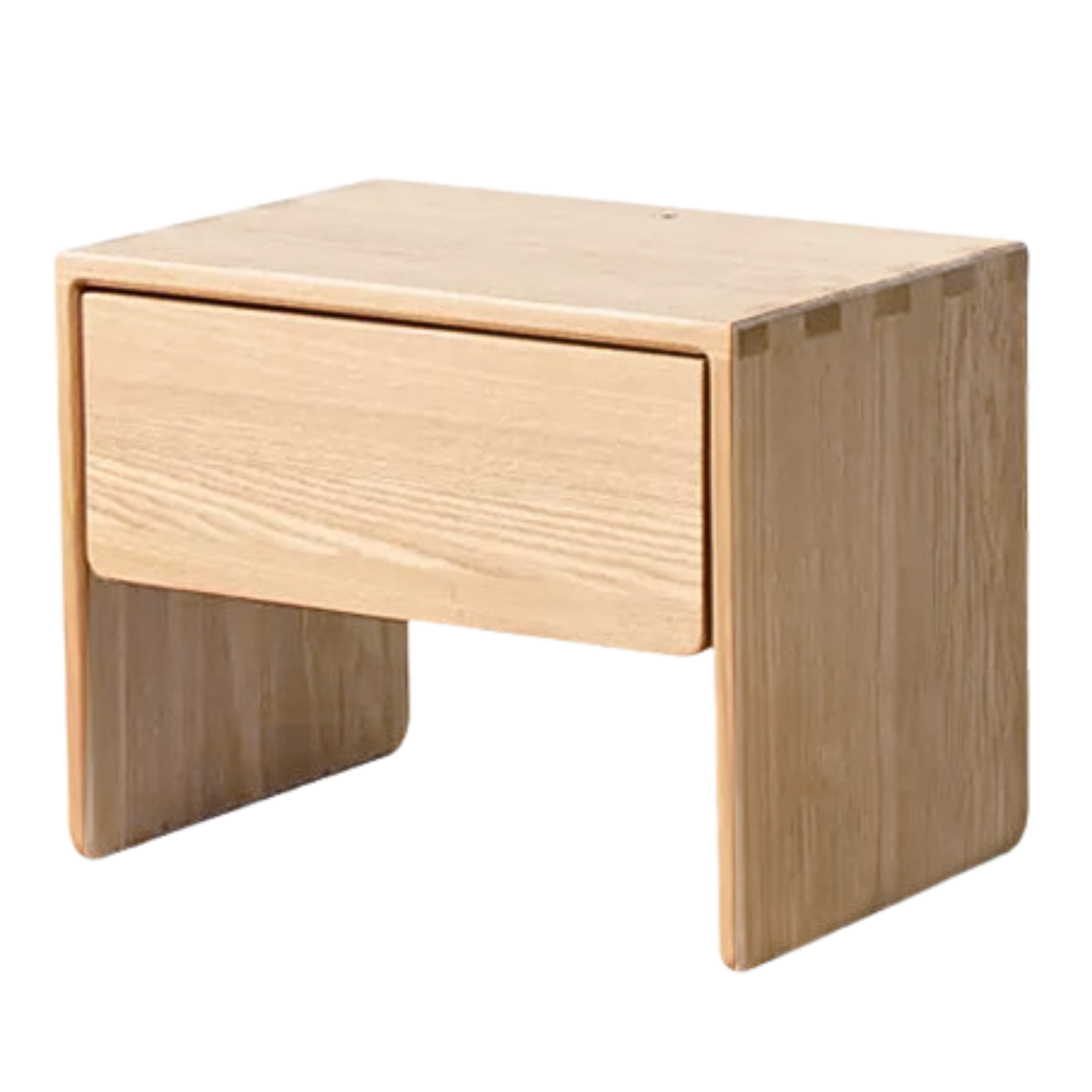 Ash Solid Wood Smart Modern Nightstand