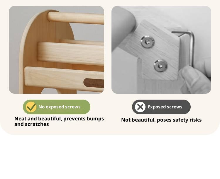 Poplar Solid Wood Movable Kids Cabinet