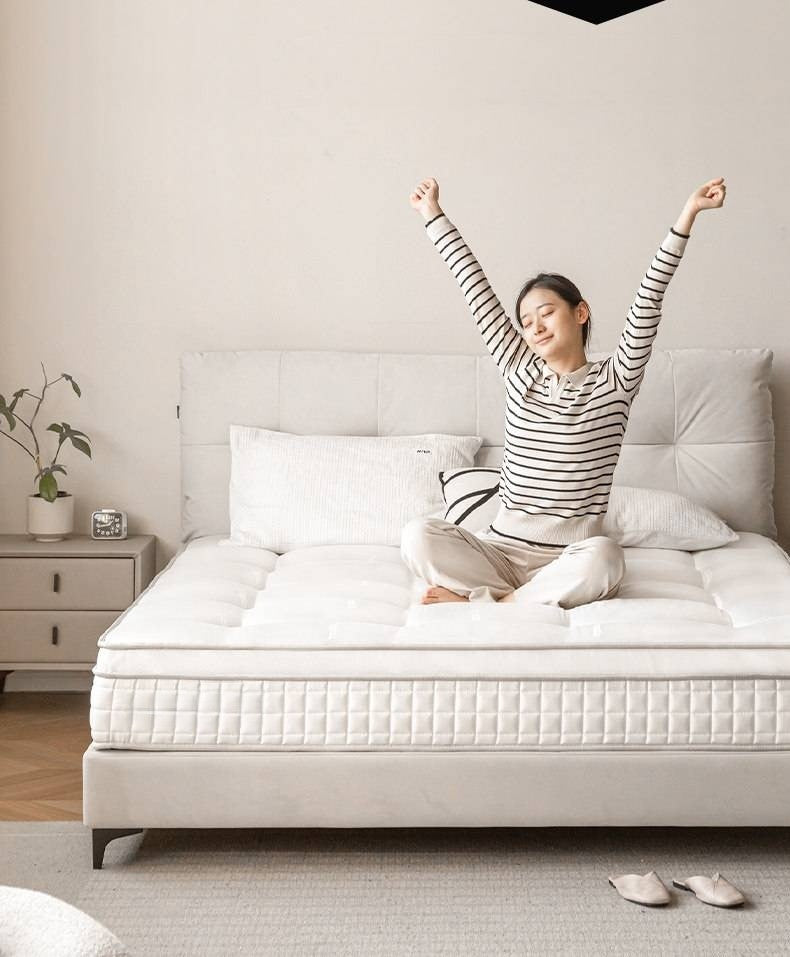 Eco-Friendly Button-Down Glue-Free Mattress — Anti-Mite Spring Mattress, Simmons Thick Design