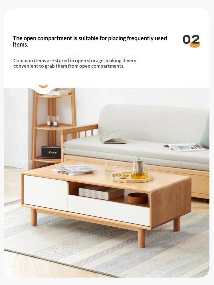Beech Solid Wood Warm Coffee Table