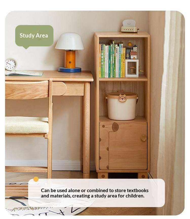 Oak Solid Wood Multi-Layer Children's Bookcase