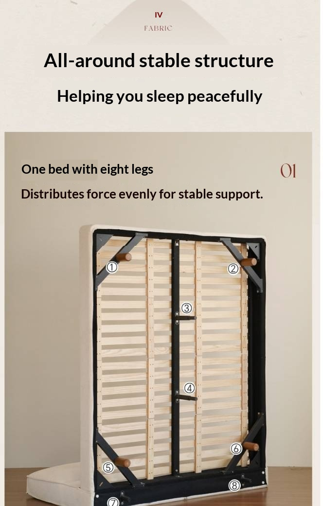 Fabric Suspended Bed Wabi Sabi Style