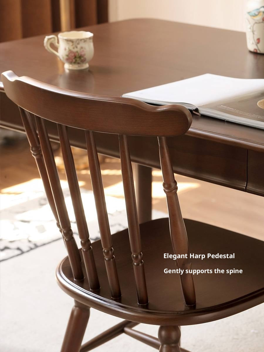 Set 4 pcs Beech, Black Walnut Solid Wood Dining Chair