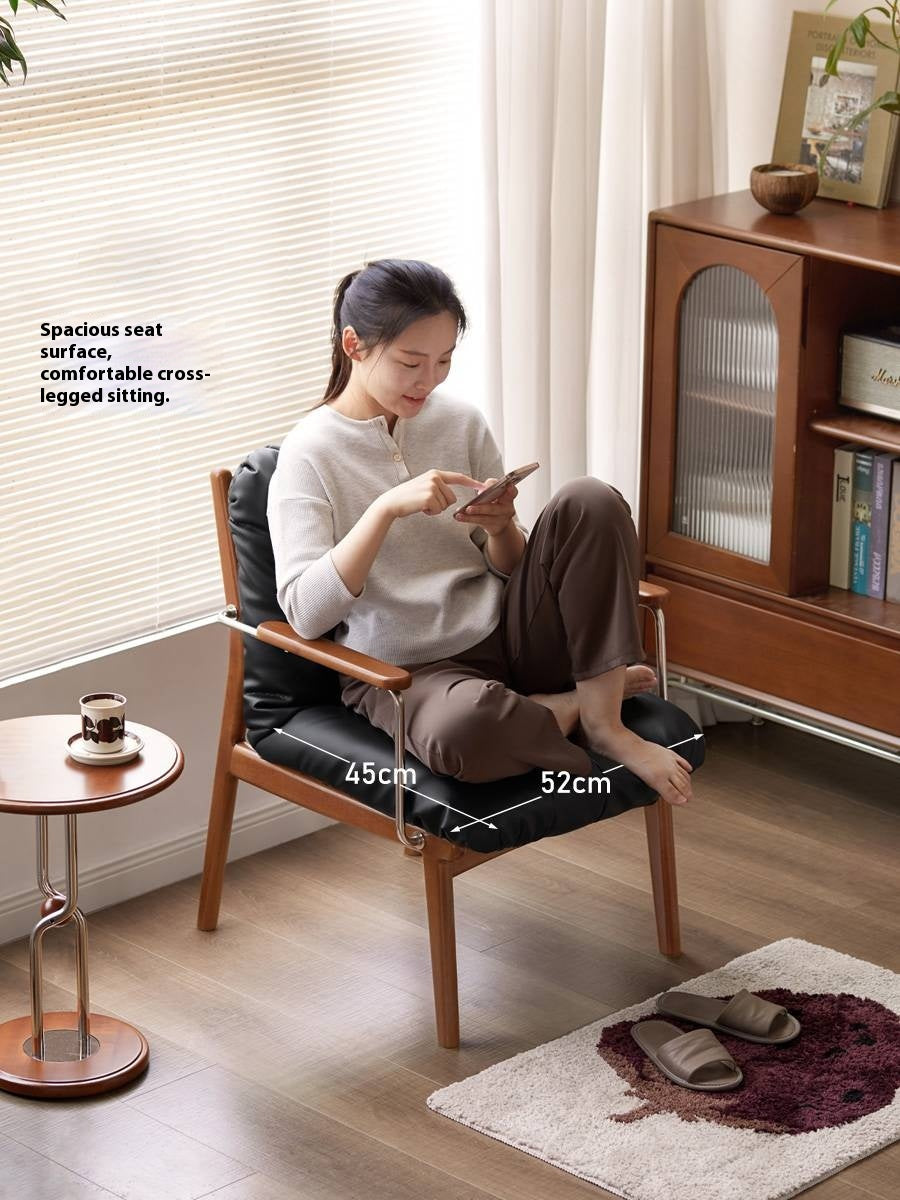 Solid Rubberwood Medieval Style Leisure Chair