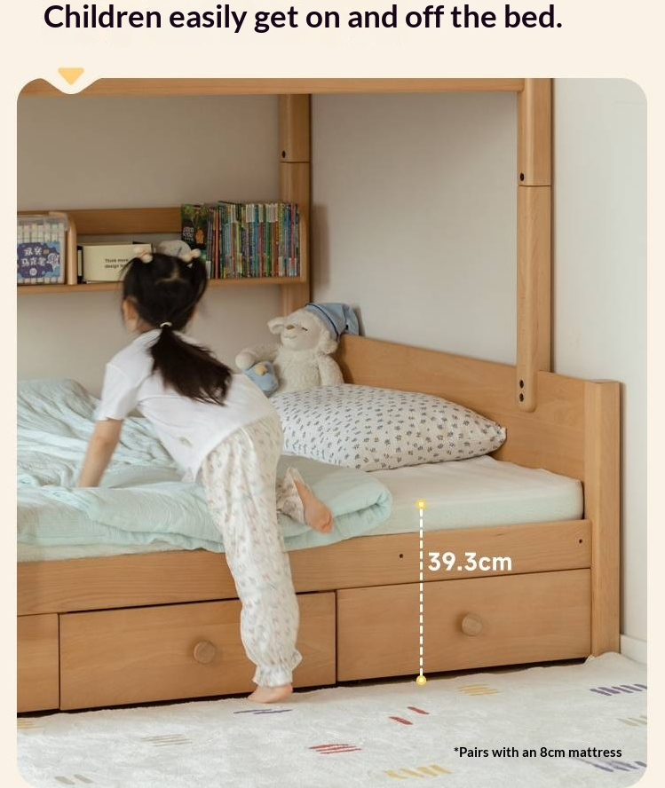 Beech Solid Wood Children's Bunk Bed